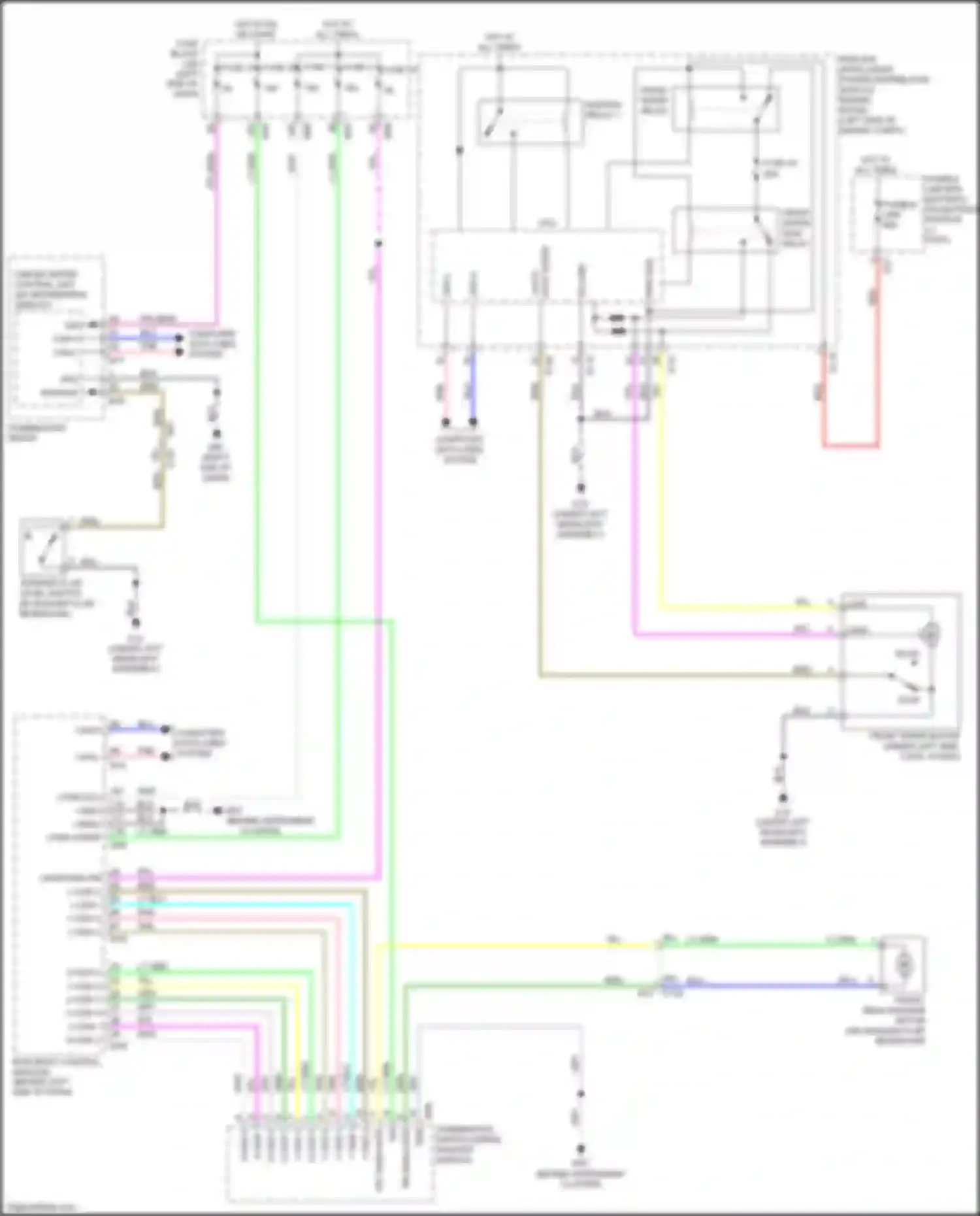 Wiring diagram hot in on or start for Nissan Rogue II facelift (2016-2020) (17 of 27)