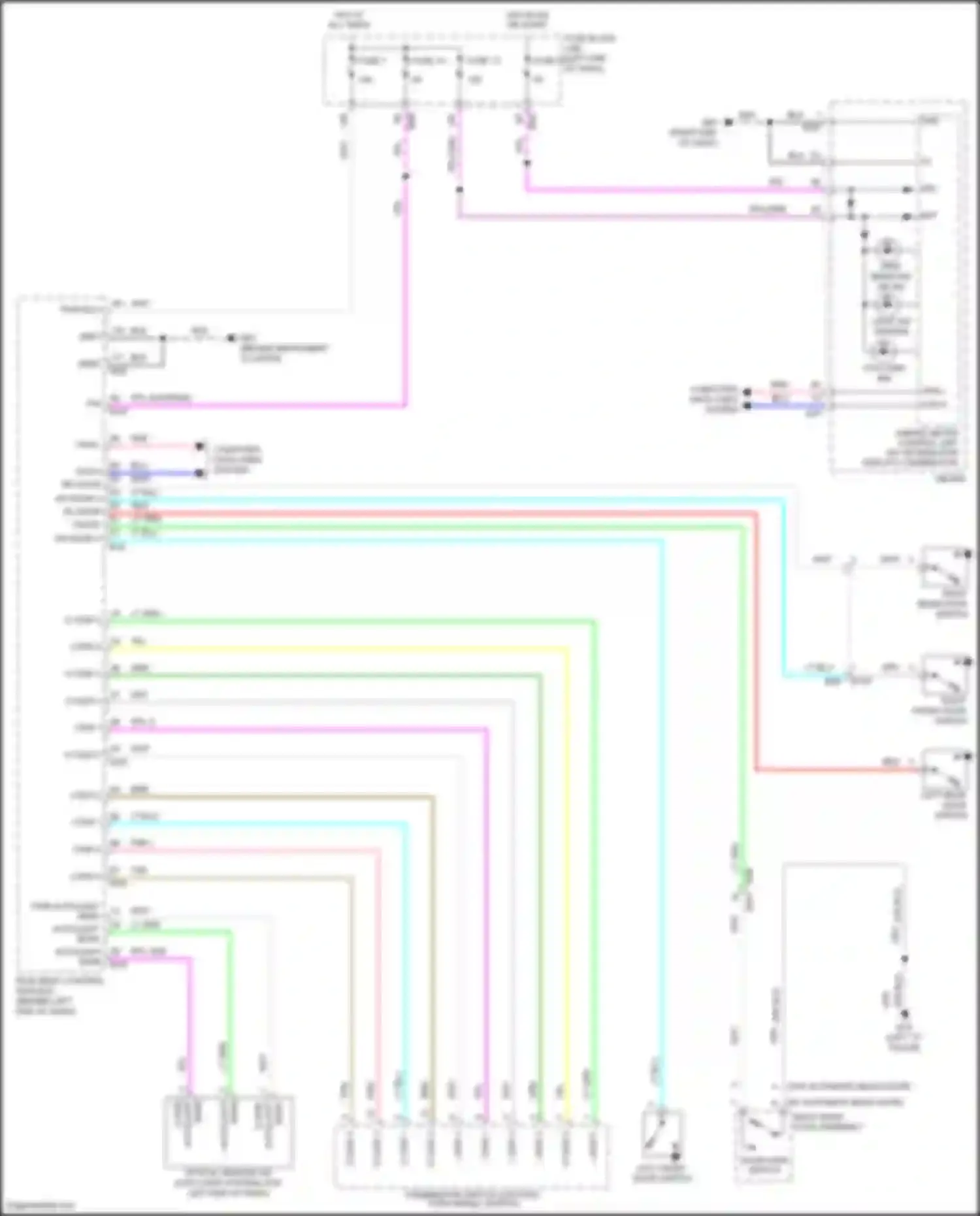 Wiring diagram hot in on or start for Nissan Rogue II facelift (2016-2020) (5 of 27)
