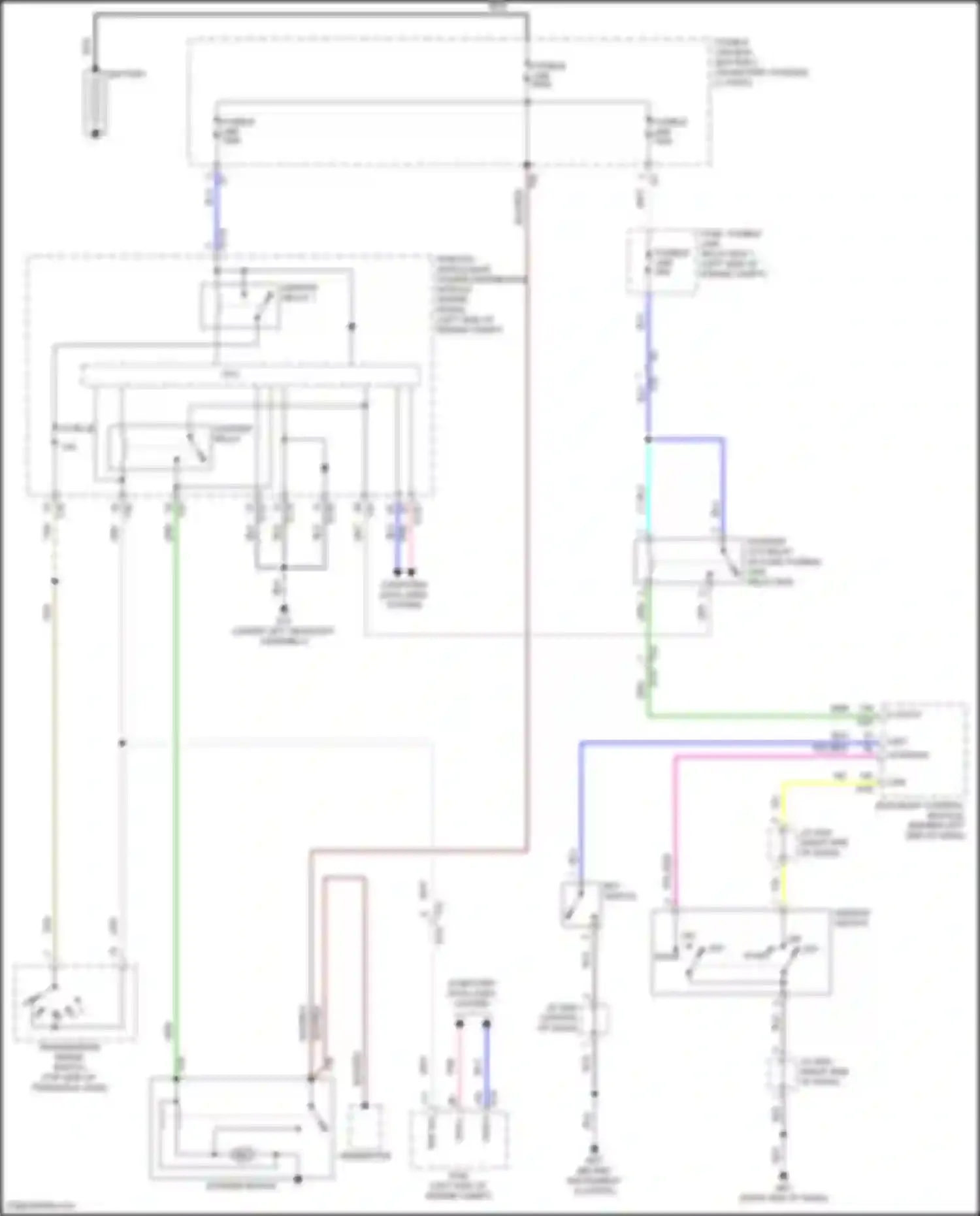 Wiring diagram ignition switch for Nissan Rogue II facelift (2016-2020) (4 of 5)