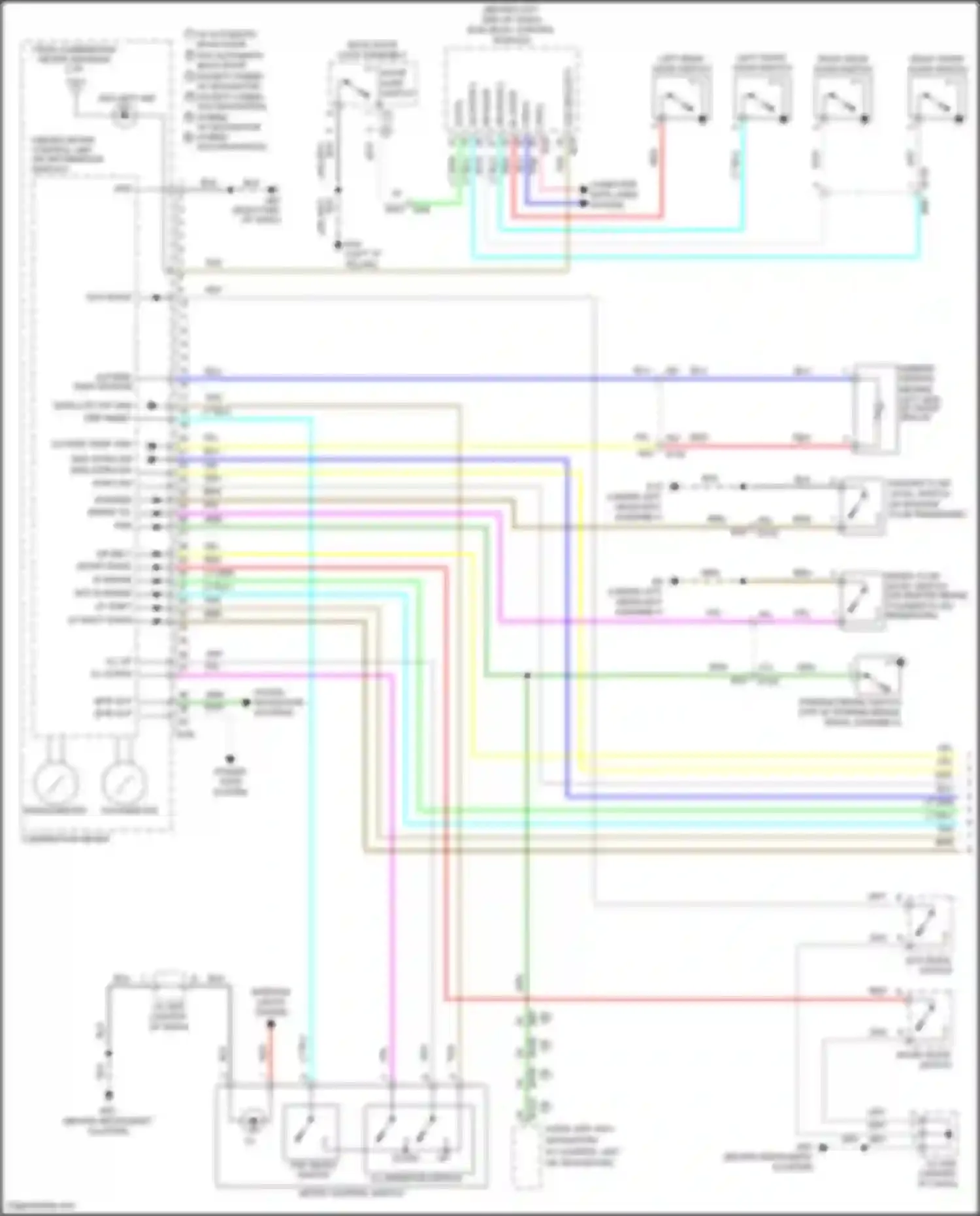 Wiring diagram illumination switch for Nissan Rogue II facelift (2016-2020) (1 of 1)