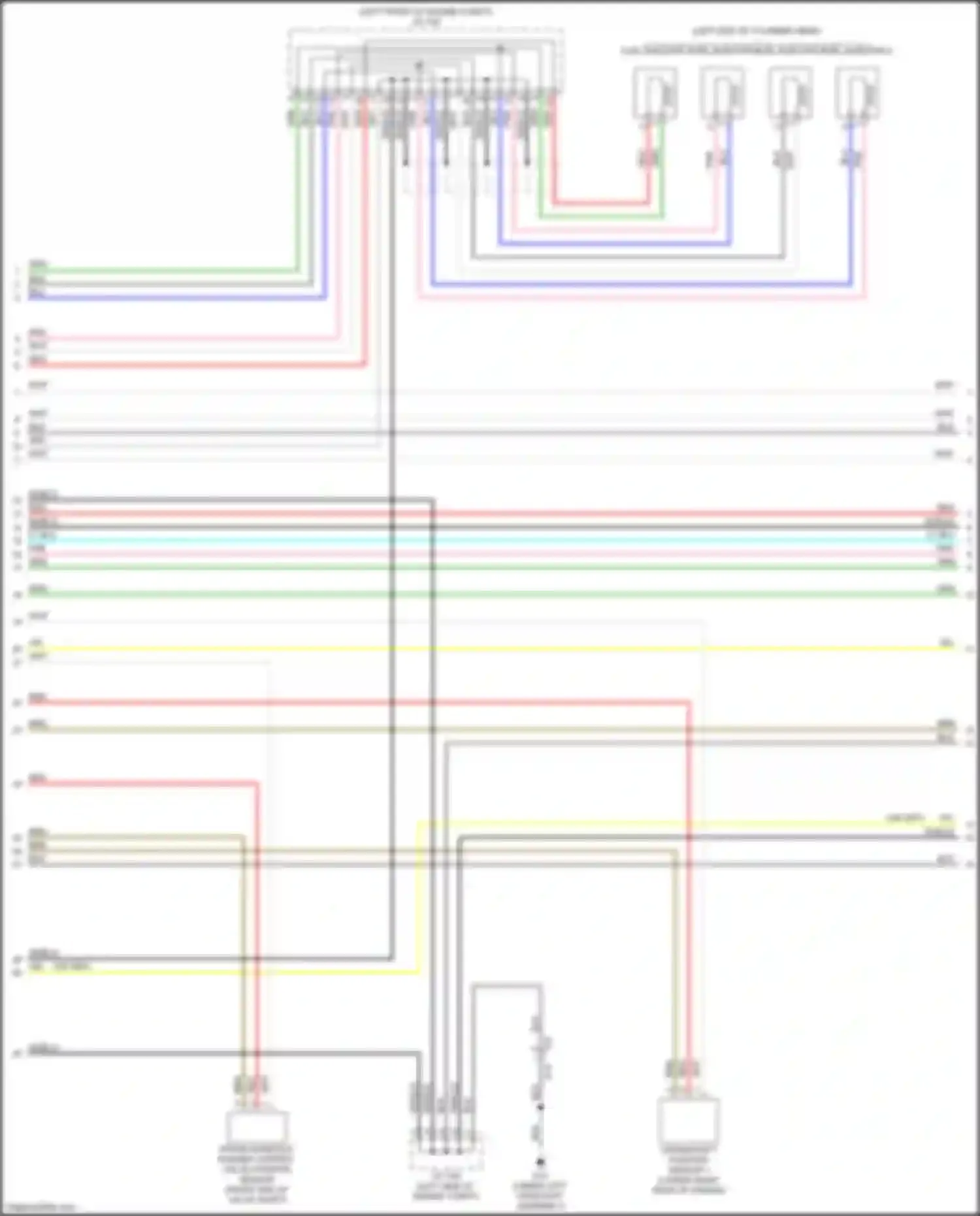 Wiring diagram intake manifold runner control valve position sensor for Nissan Rogue II facelift (2016-2020) (1 of 2)