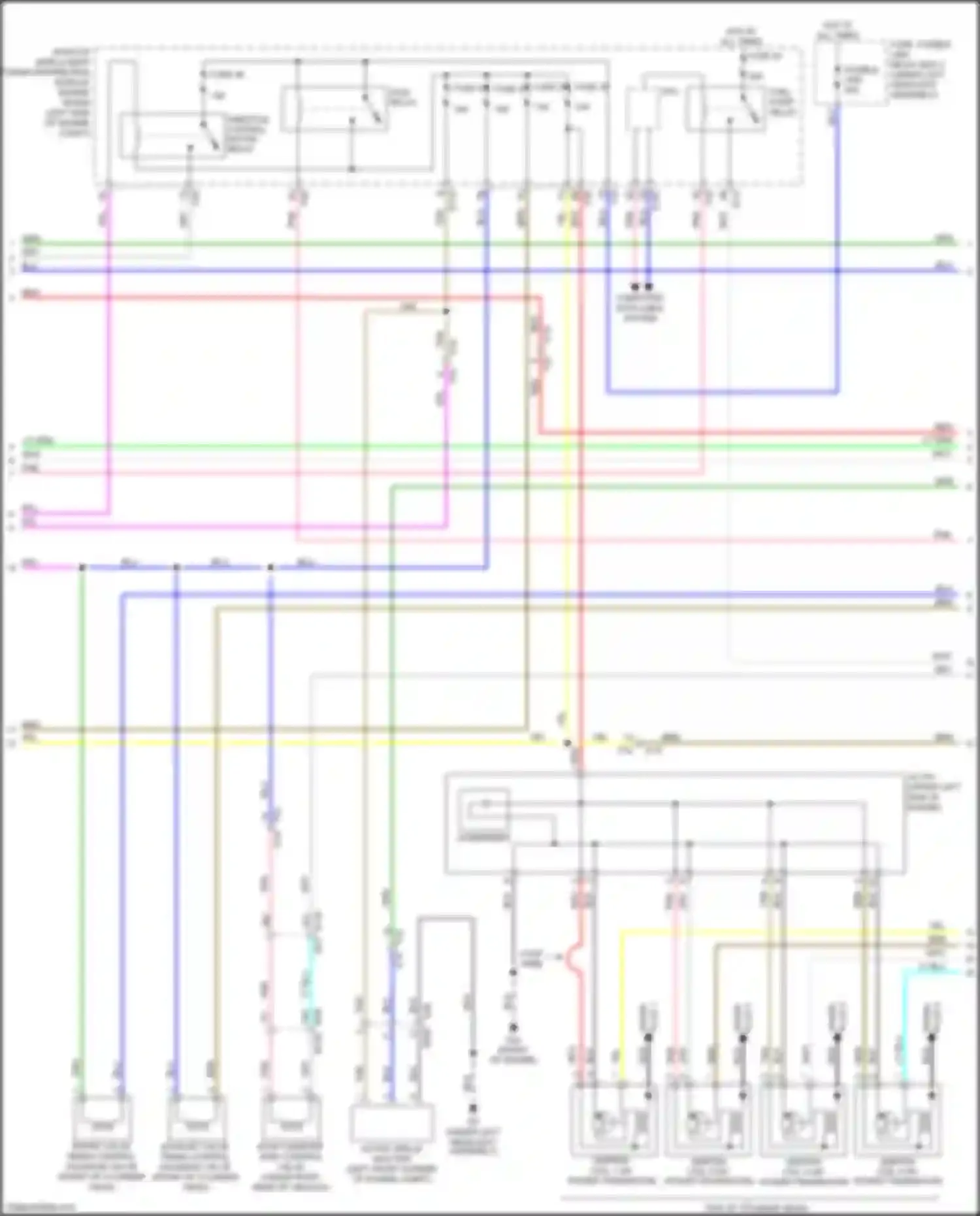 Wiring diagram intake valve timing control solenoid valve for Nissan Rogue II facelift (2016-2020) (2 of 2)