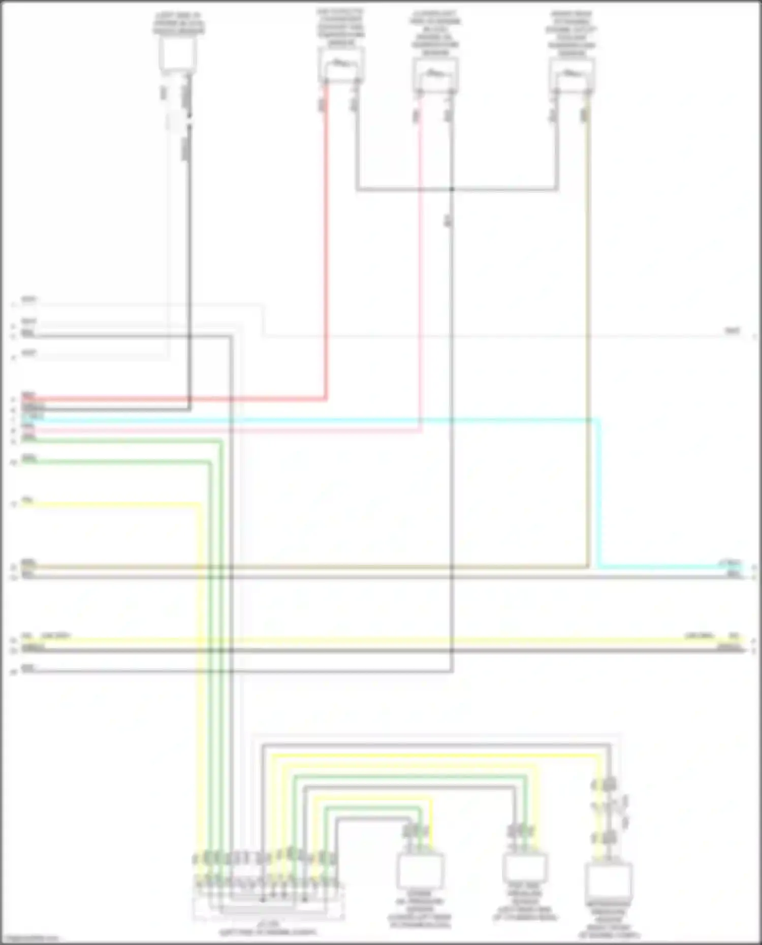Wiring diagram knock sensor for Nissan Rogue II facelift (2016-2020) (1 of 2)