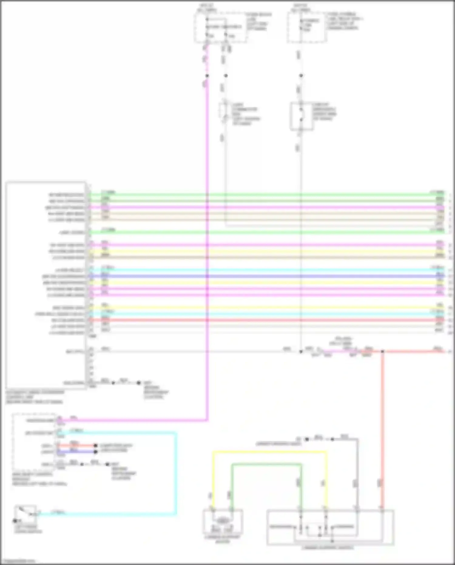 Wiring diagram lh com mir mtr for Nissan Rogue II facelift (2016-2020) (1 of 2)