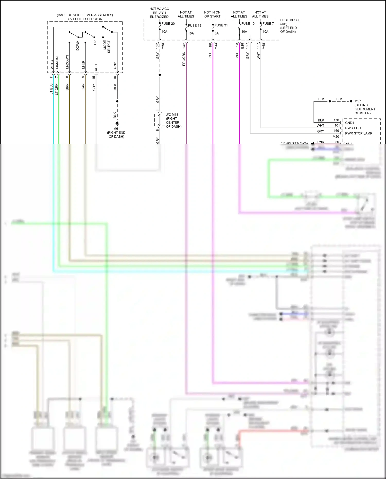 Wiring diagram lt blu for Nissan Rogue II facelift (2016-2020) (98 of 113)