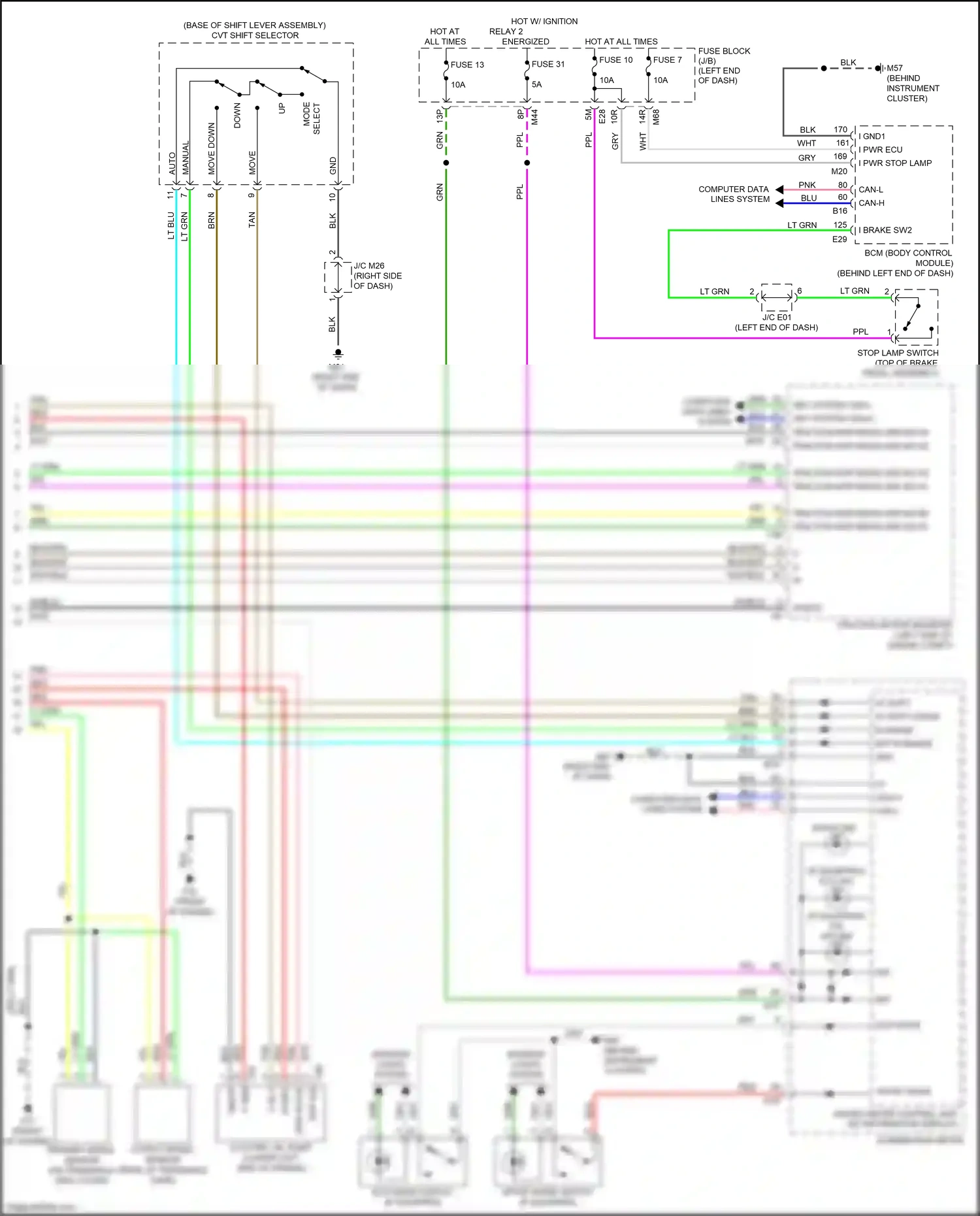 Wiring diagram lt blu for Nissan Rogue II facelift (2016-2020) (94 of 113)