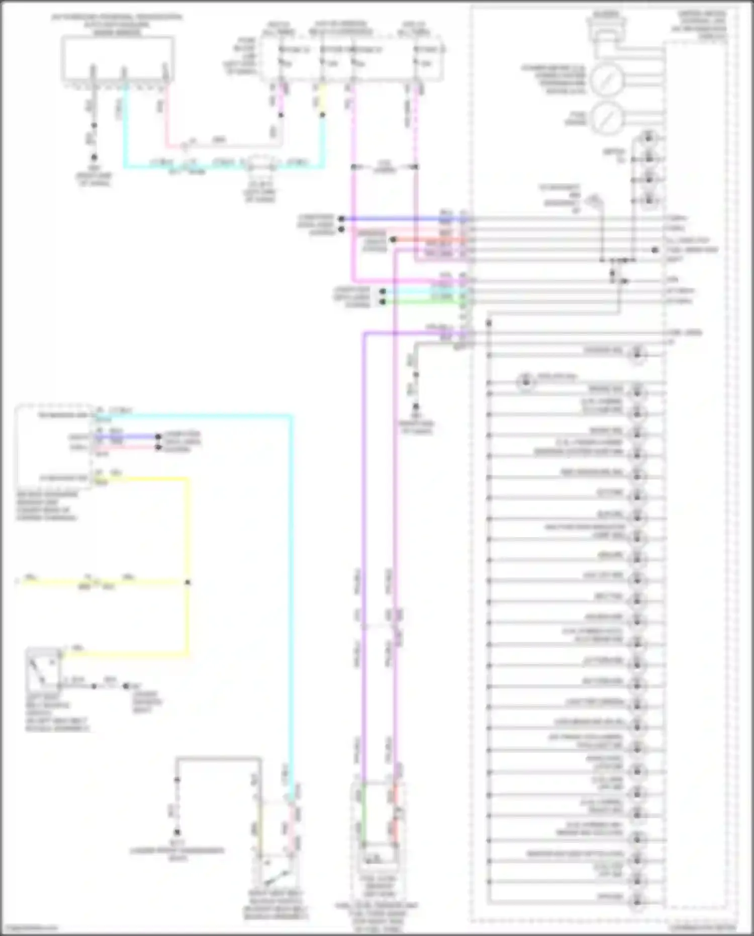 Wiring diagram m can-h for Nissan Rogue II facelift (2016-2020) (3 of 8)