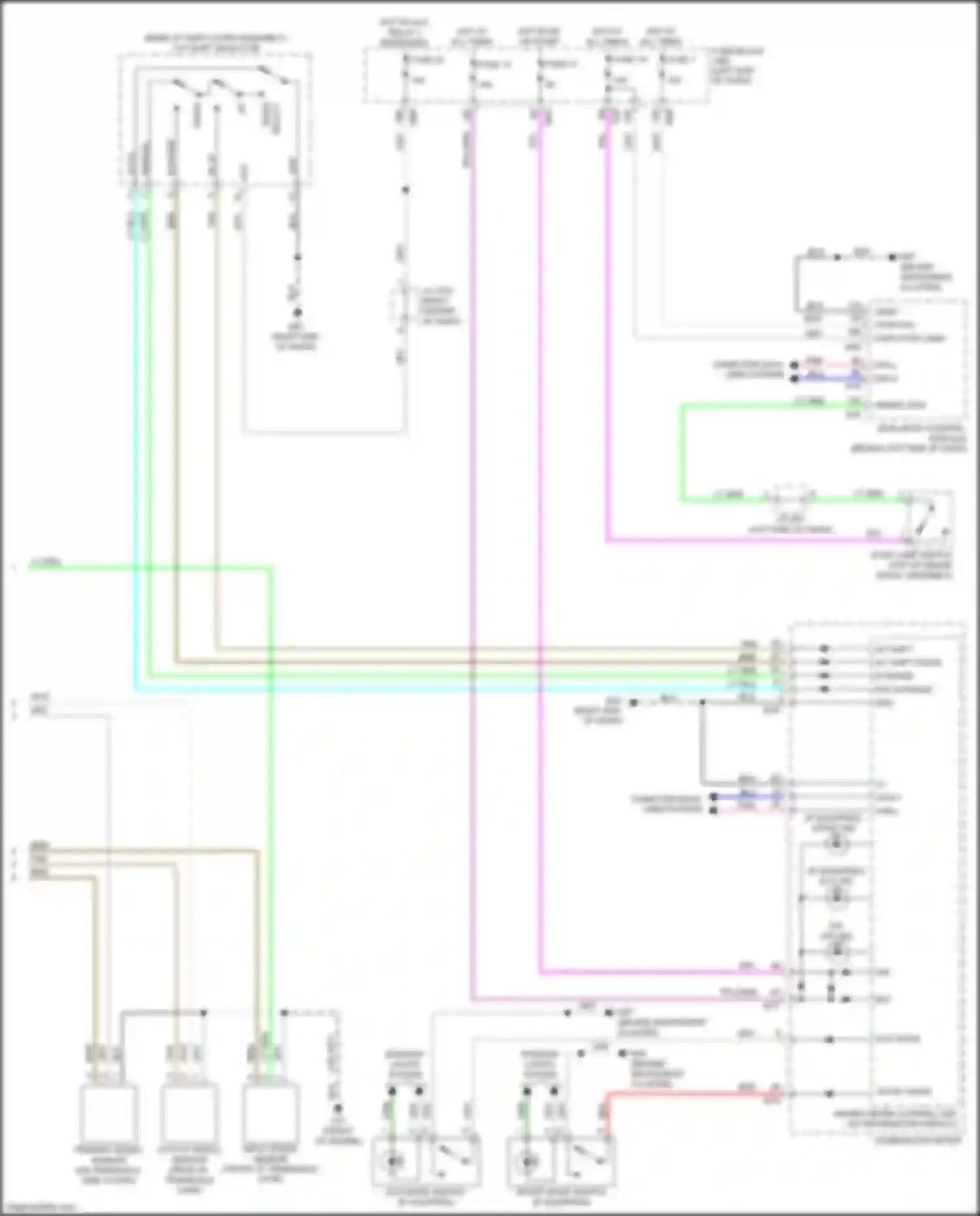 Wiring diagram not m range for Nissan Rogue II facelift (2016-2020) (2 of 3)