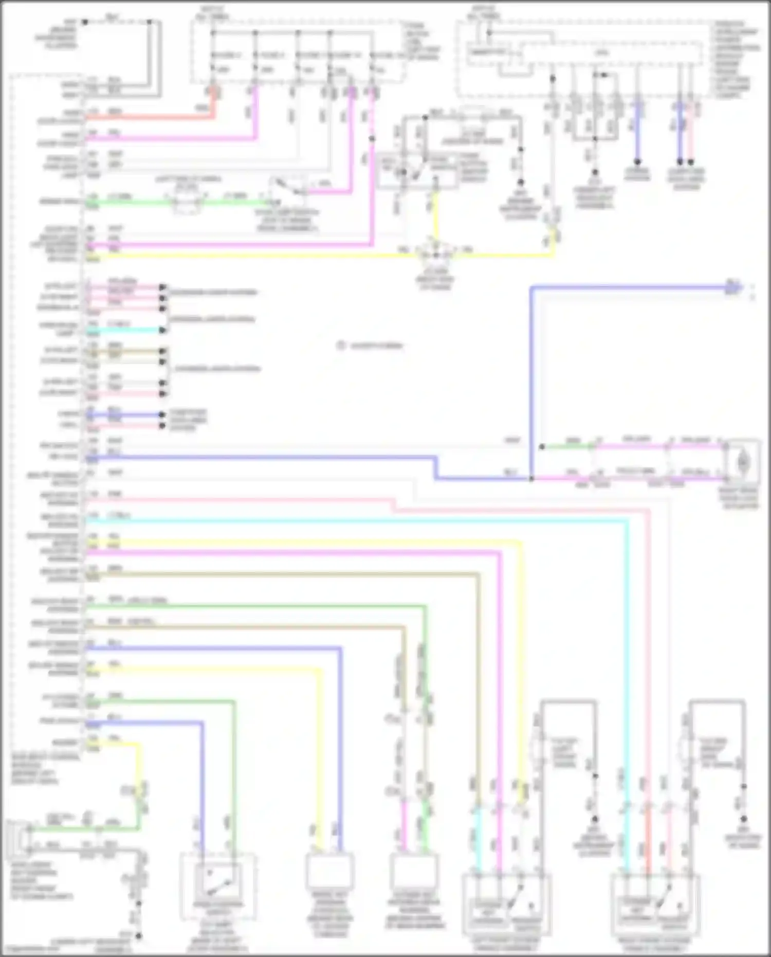 Wiring diagram pwr ecu pwr stop lamp for Nissan Rogue II facelift (2016-2020) (1 of 1)