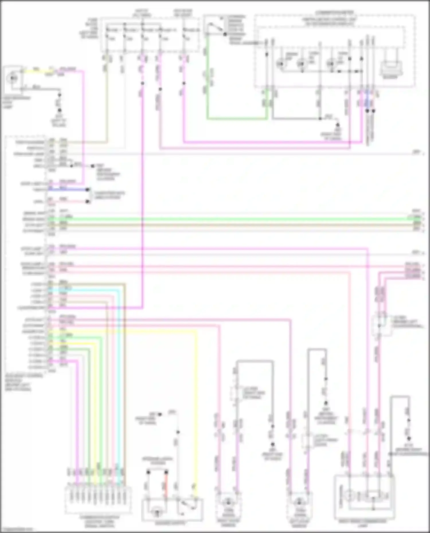 Wiring diagram pwr flashers for Nissan Rogue II facelift (2016-2020) (3 of 3)