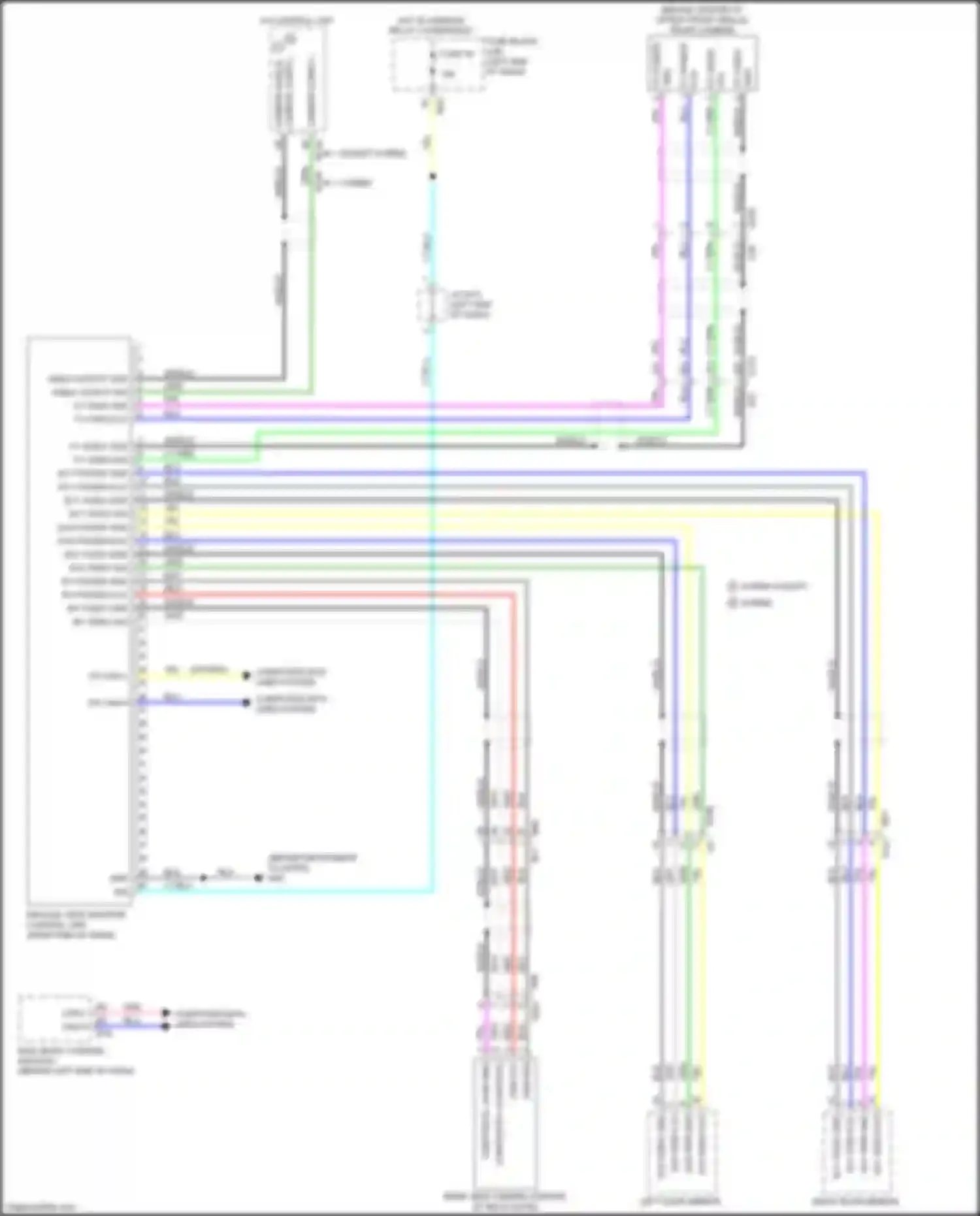 Wiring diagram right end of dash) for Nissan Rogue II facelift (2016-2020) (22 of 72)