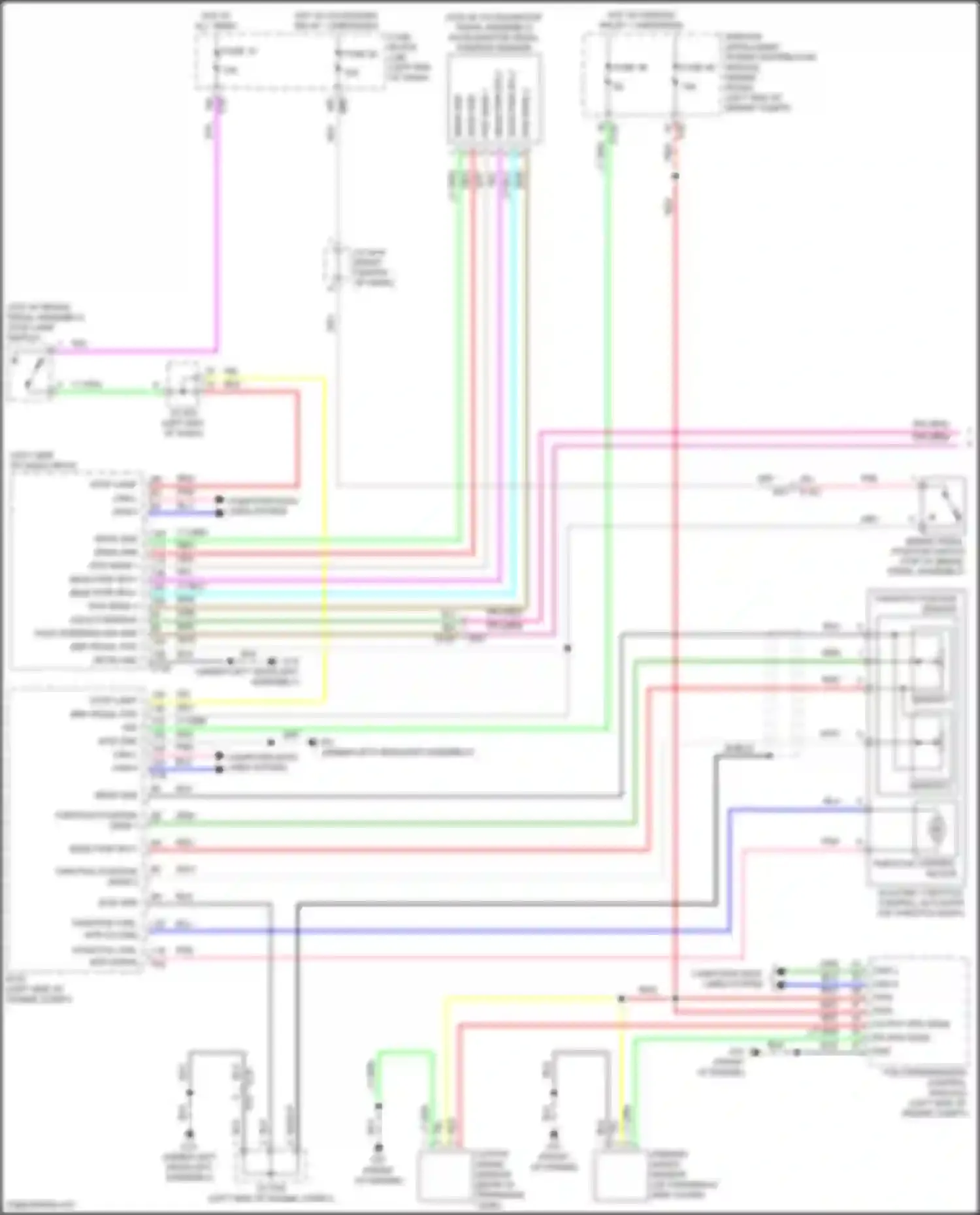 Wiring diagram sensor 1 for Nissan Rogue II facelift (2016-2020) (2 of 4)