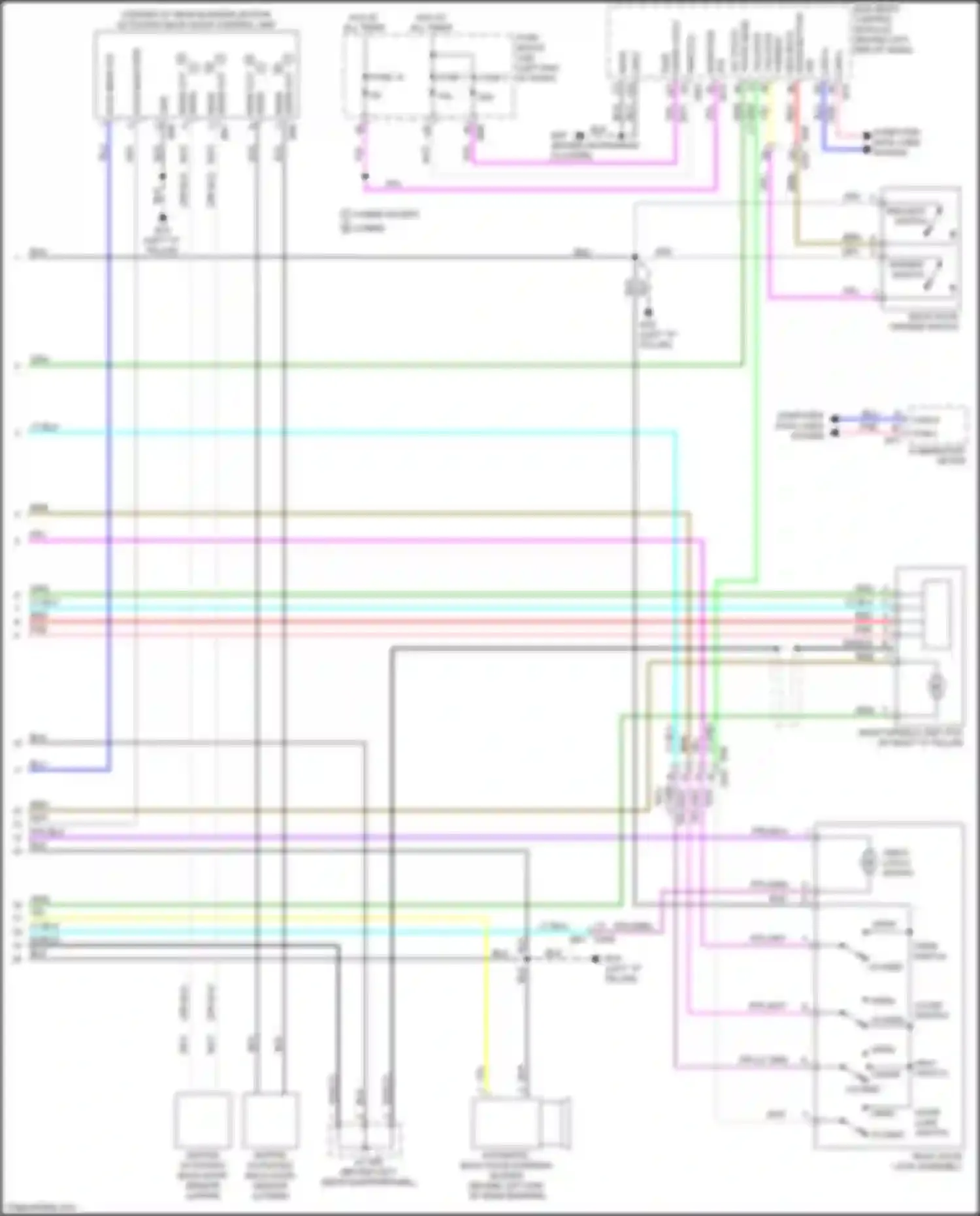 Wiring diagram ses back for Nissan Rogue II facelift (2016-2020) (1 of 1)