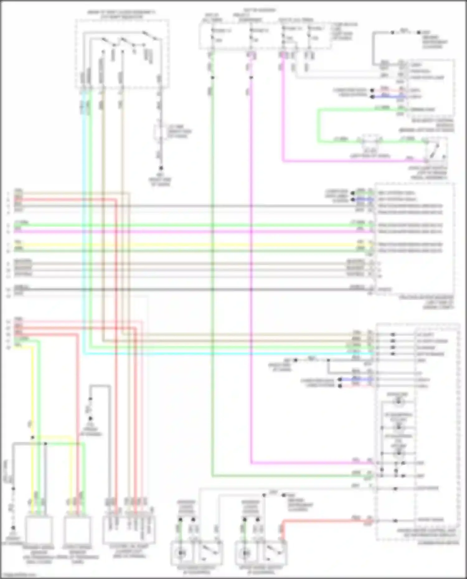 Wiring diagram shield shield for Nissan Rogue II facelift (2016-2020) (1 of 3)