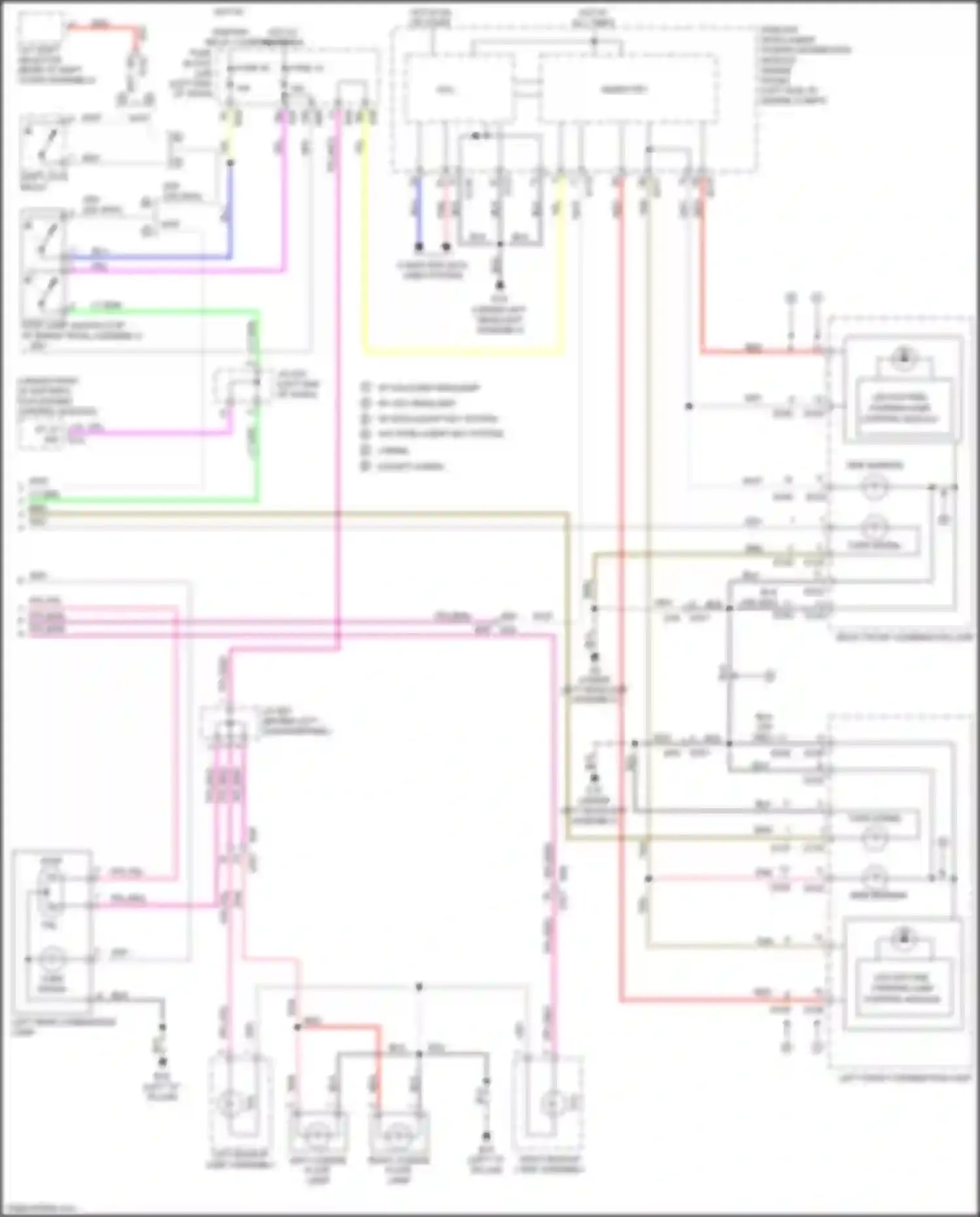 Wiring diagram shift lock relay for Nissan Rogue II facelift (2016-2020) (1 of 2)