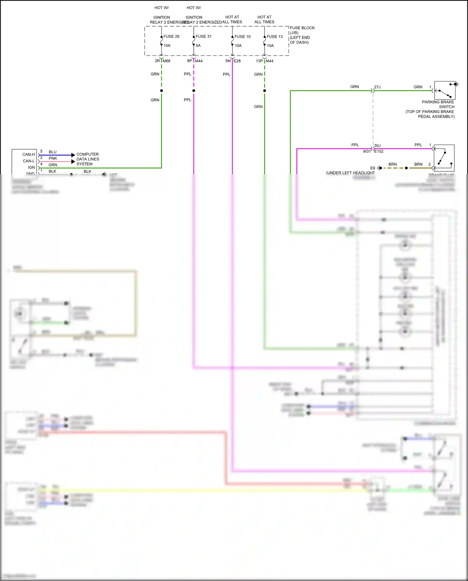 Nissan Rogue II facelift (2016-2020) steering angle sensor wiring diagram  (1 of 4)