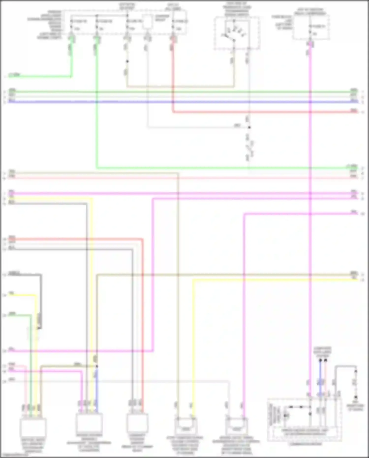 Wiring diagram unified meter control unit for Nissan Rogue II facelift (2016-2020) (4 of 4)