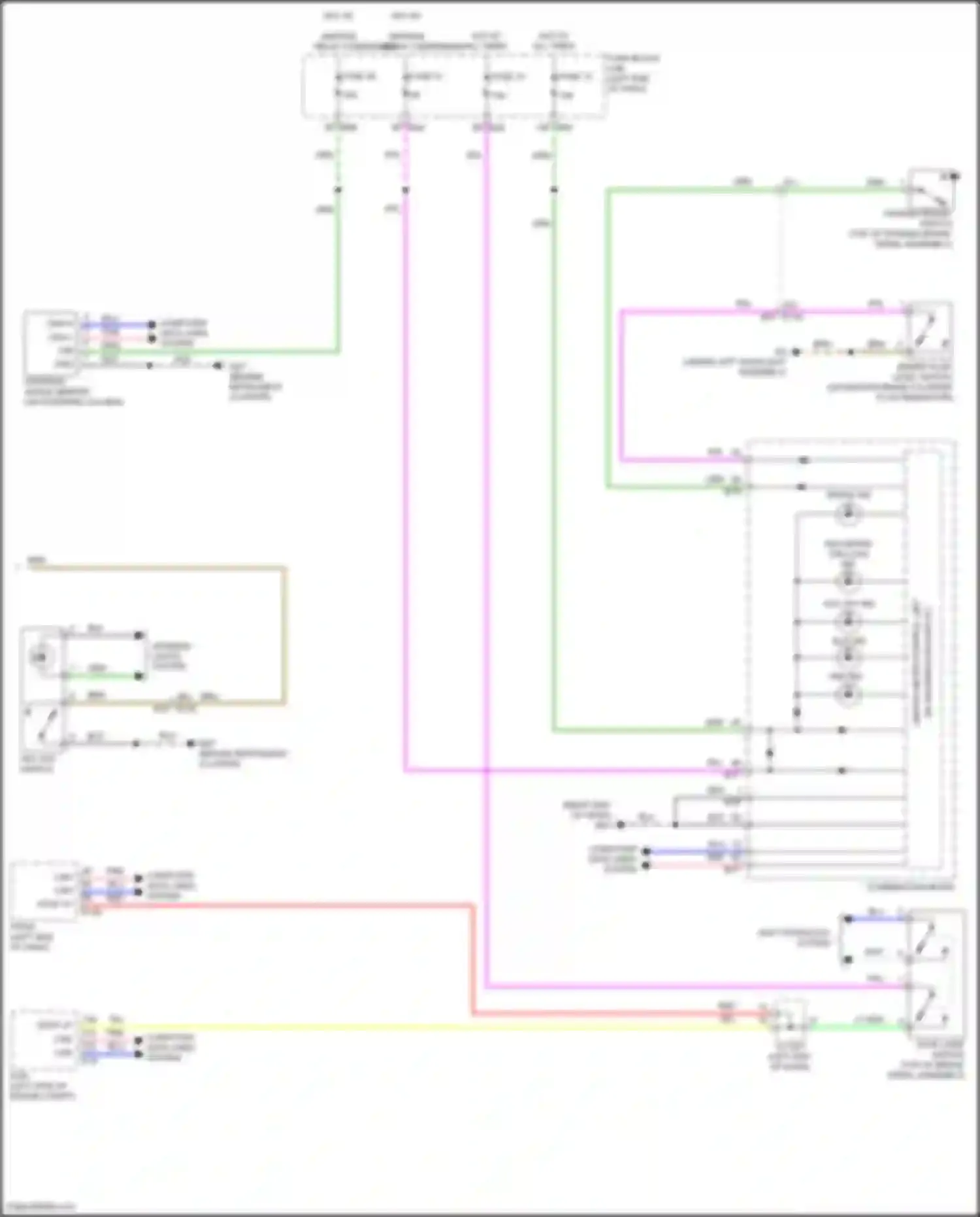 Wiring diagram unified meter control unit for Nissan Rogue II facelift (2016-2020) (1 of 4)