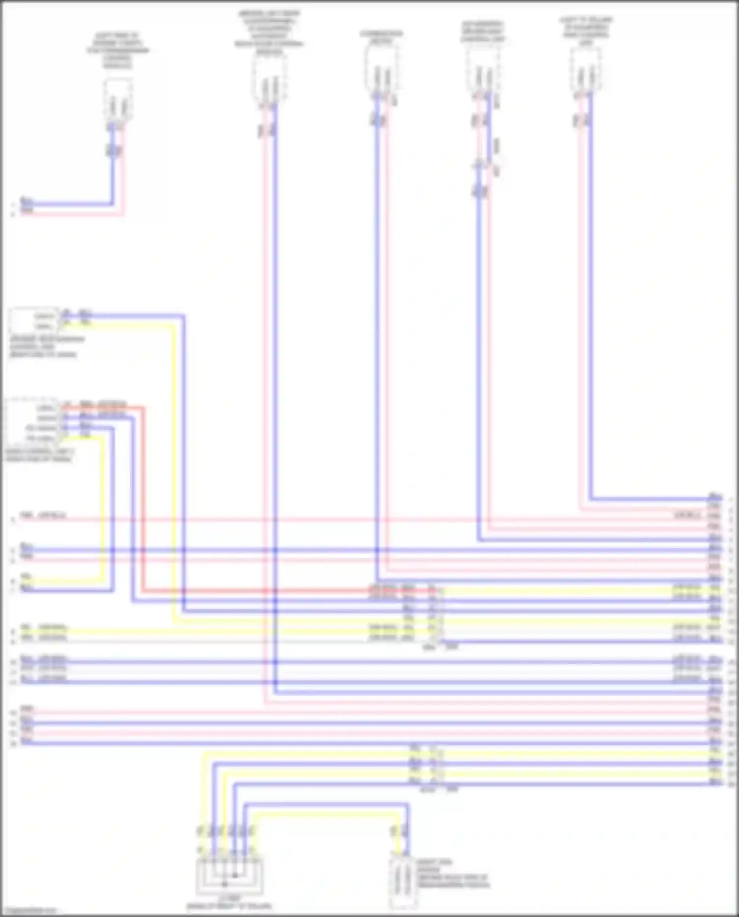 Wiring diagram w/ memory for Nissan Rogue II facelift (2016-2020) (1 of 2)