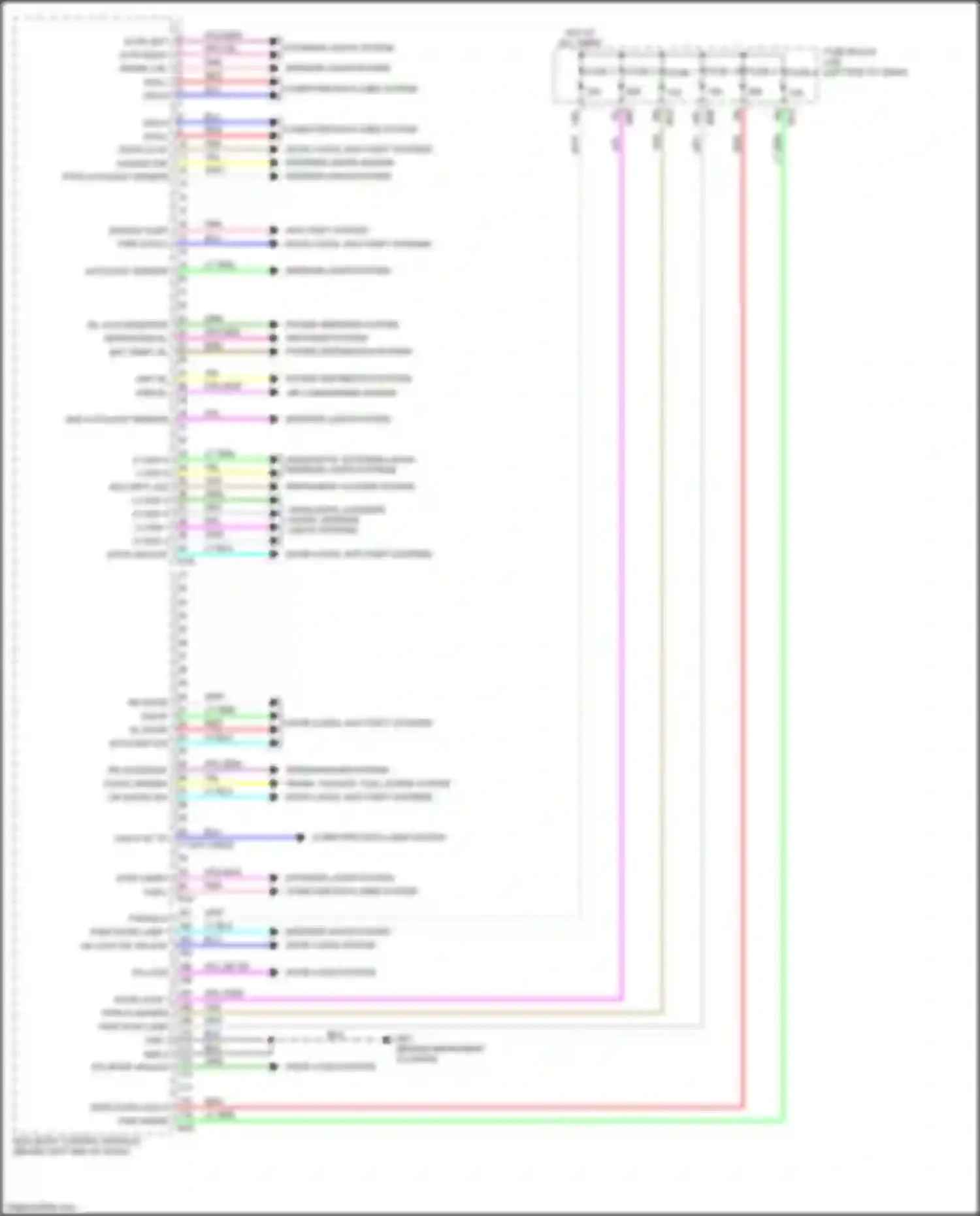 Wiring diagram wl authorization rl for Nissan Rogue II facelift (2016-2020) (2 of 2)