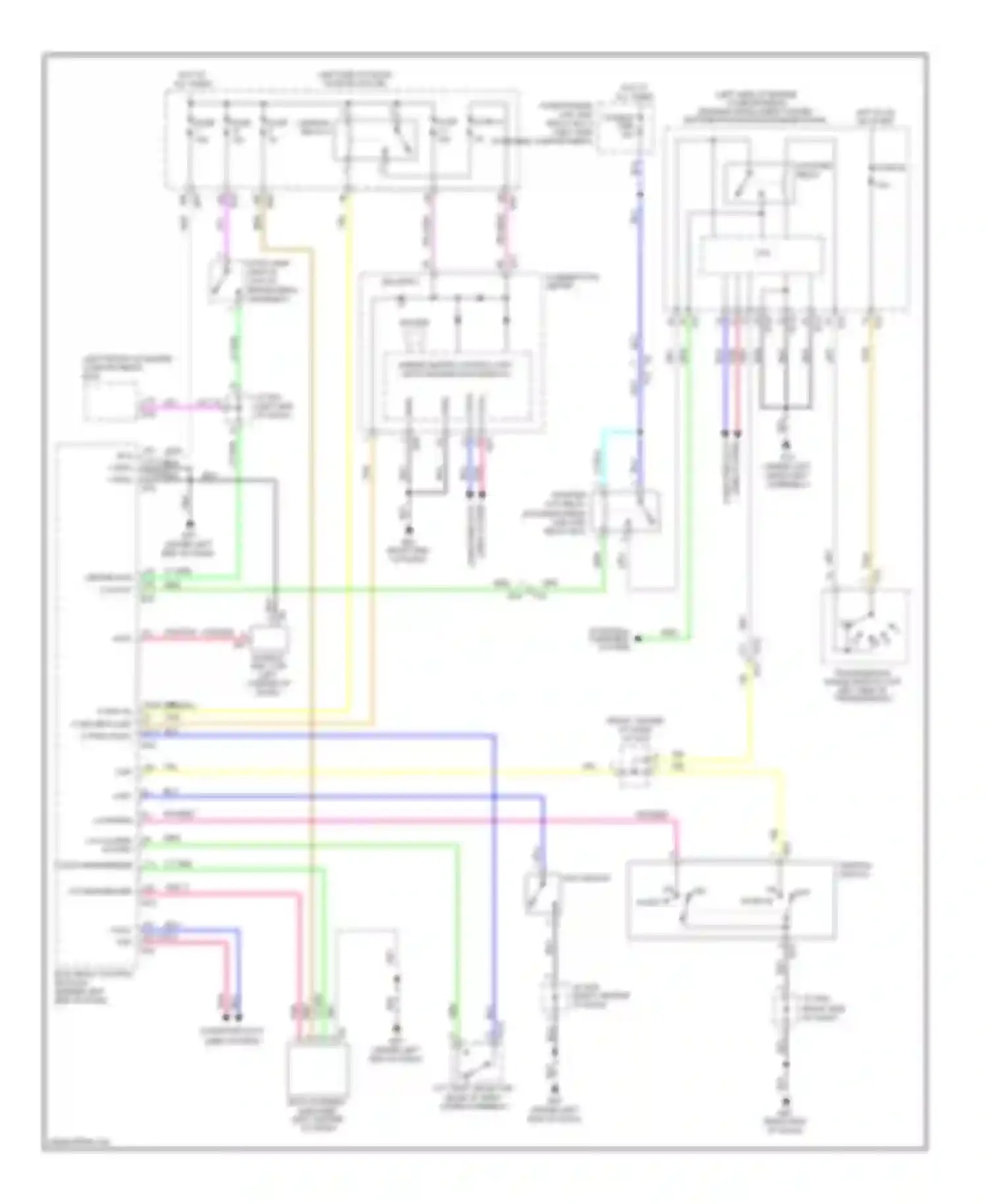 Rogue Nissan II (2013-2016): Immobilizer circuit, without intelligent key unit