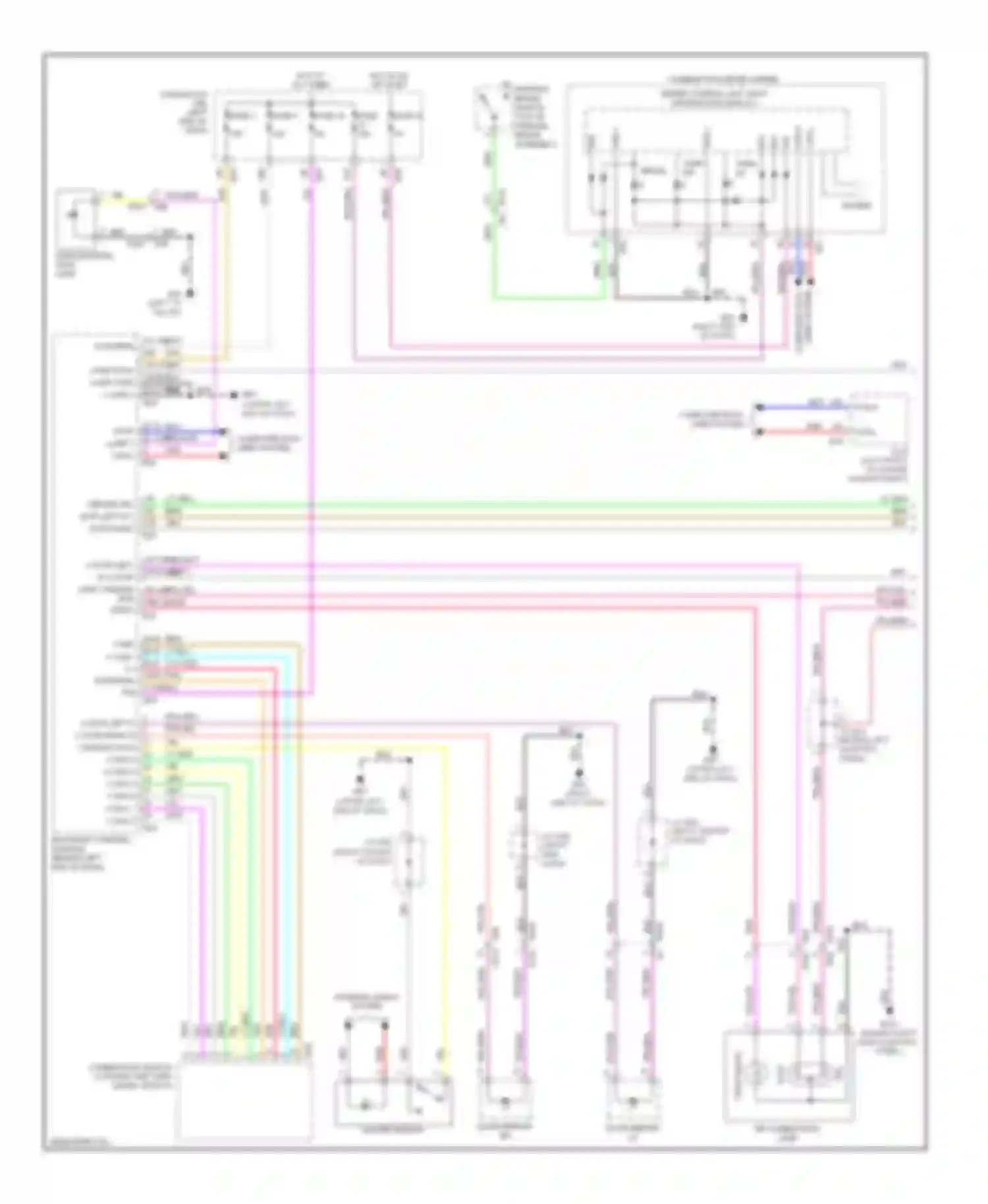 Rogue Nissan II (2013-2016): Exterior lamps circuit (1 of 2)