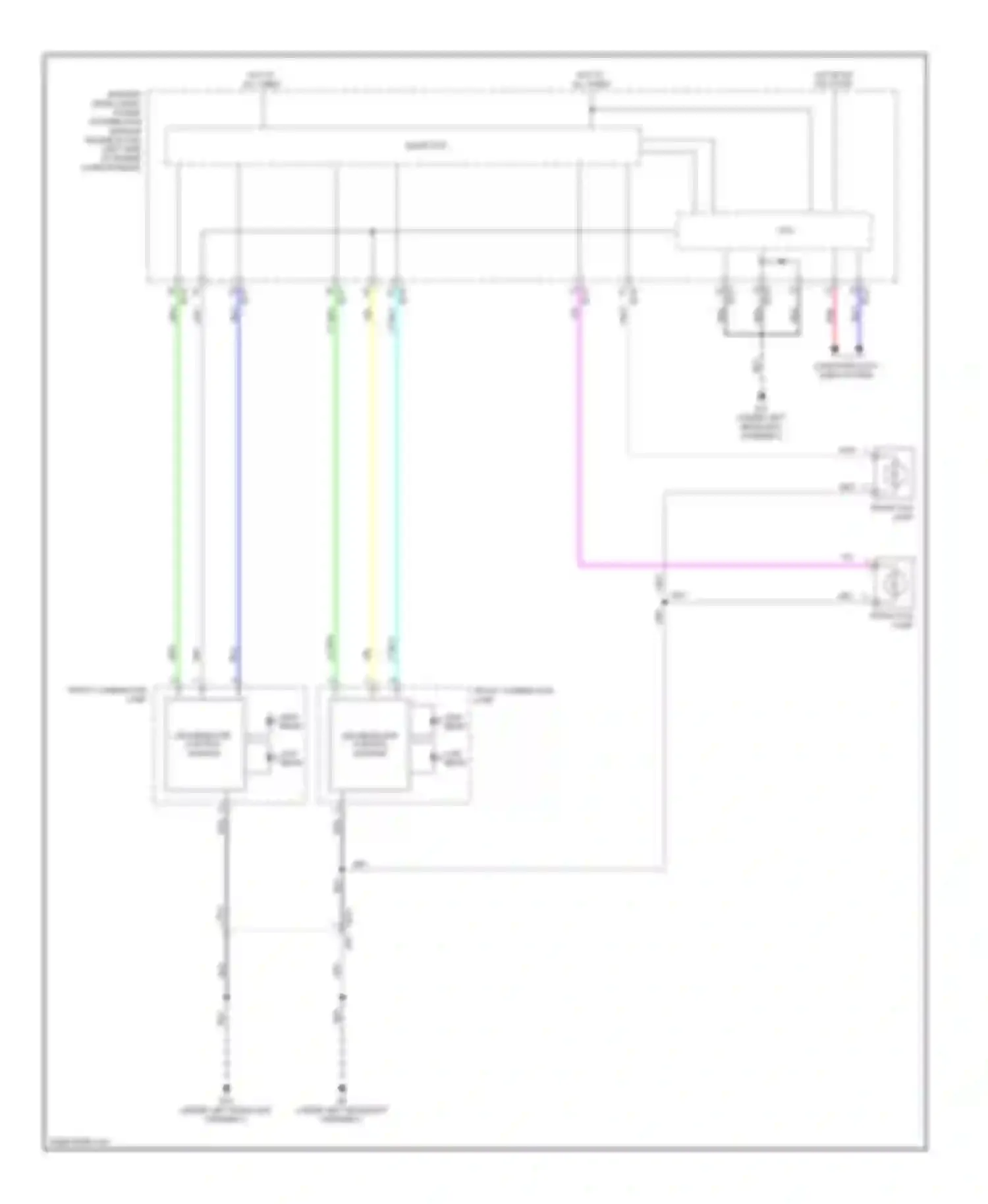 Rogue Nissan II (2013-2016): Headlamps circuit, with led headlamps (2 of 2)