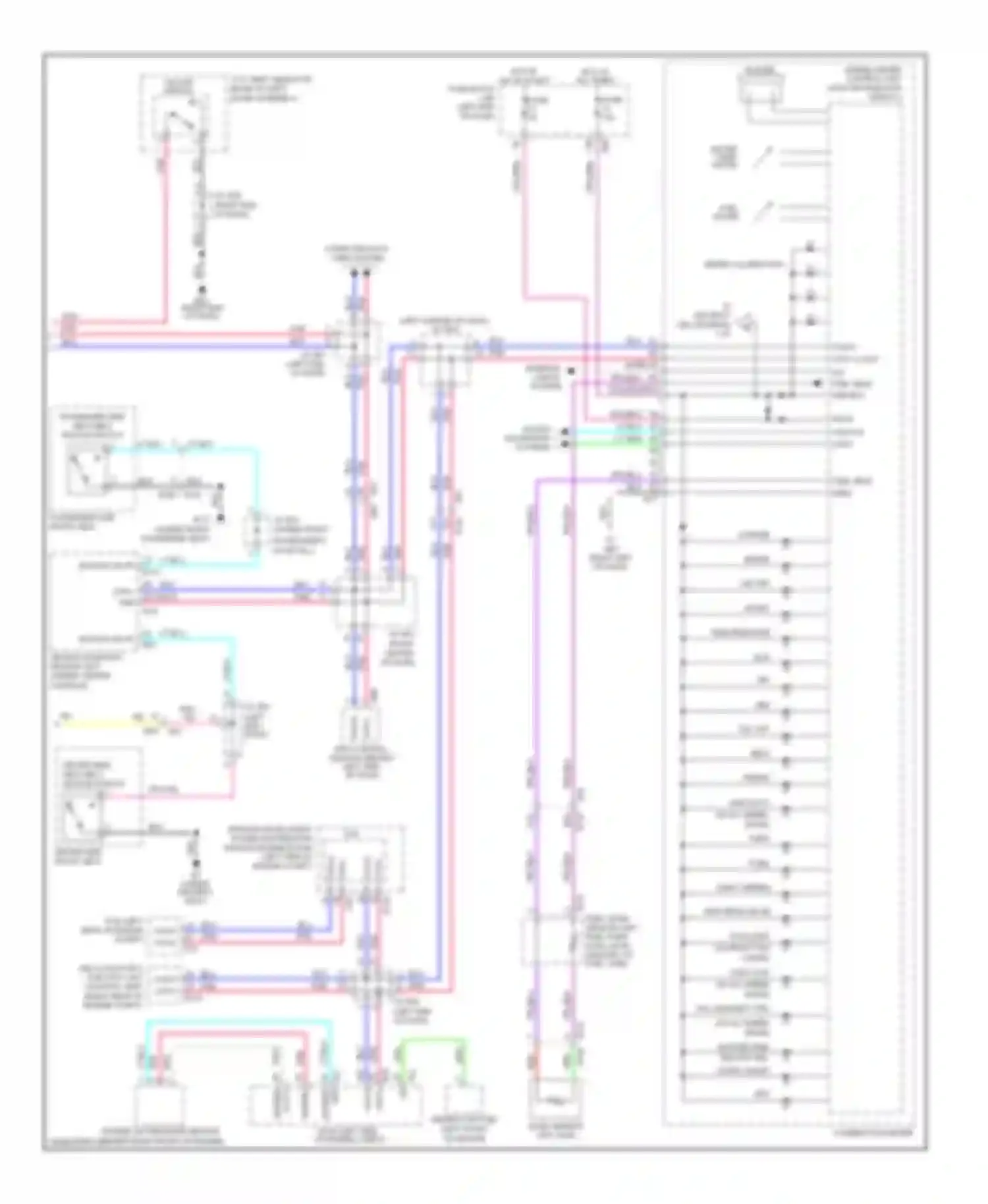 Rogue Nissan II (2013-2016): Instrument cluster circuit (2 of 2)