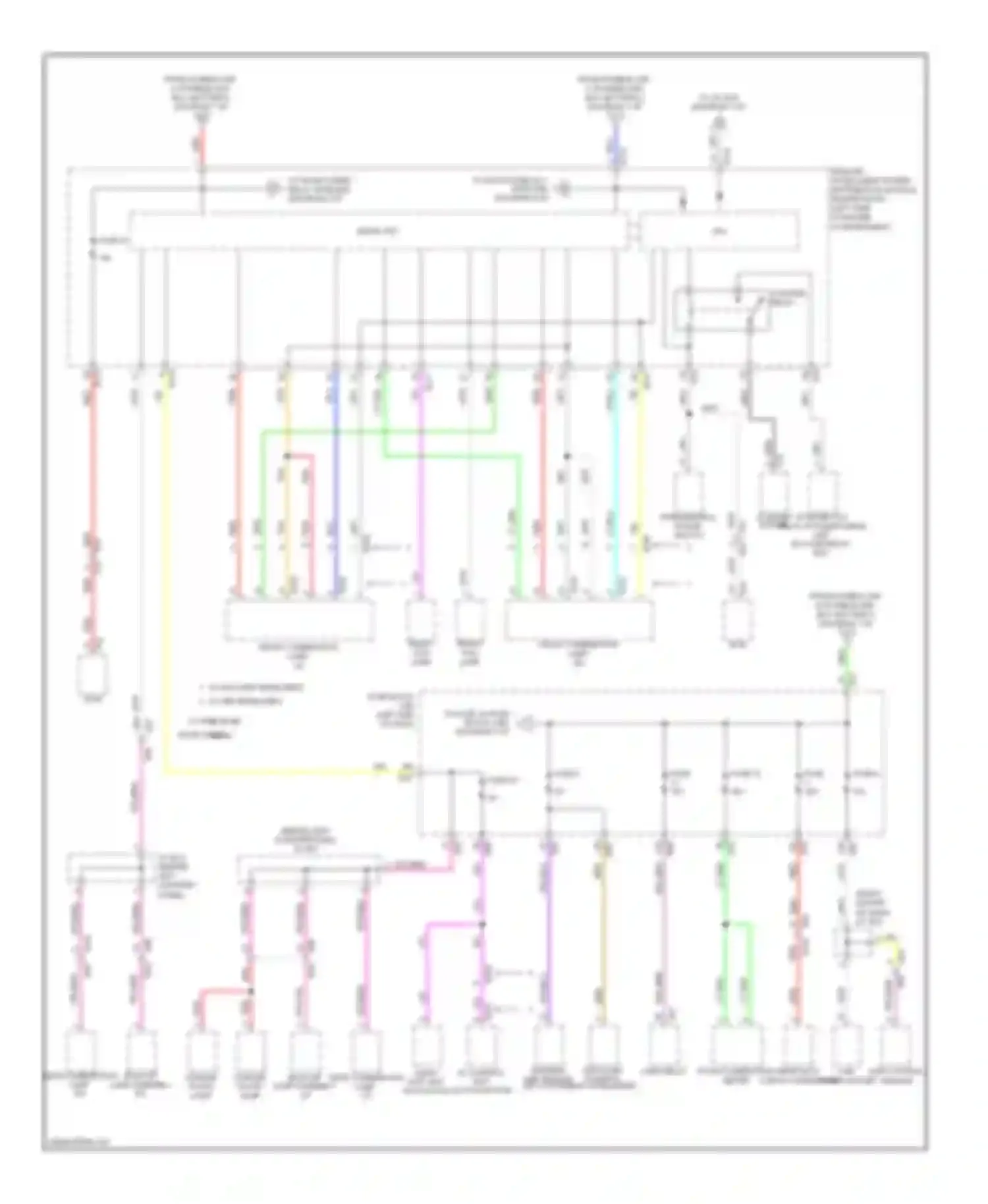 Rogue Nissan II (2013-2016): Power distribution circuit (2 of 6)
