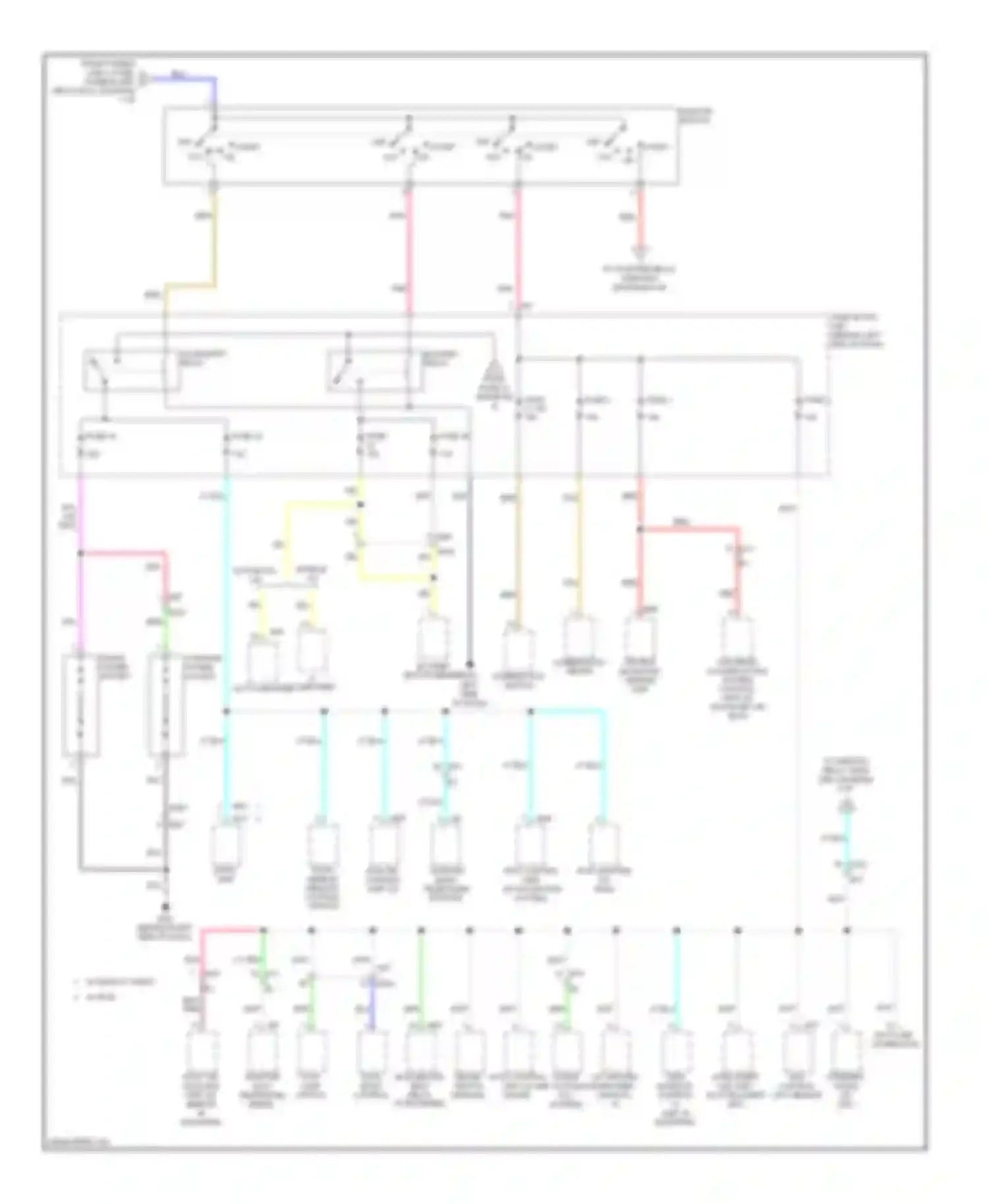 Rogue Nissan II (2013-2016): Power distribution circuit (3 of 4)