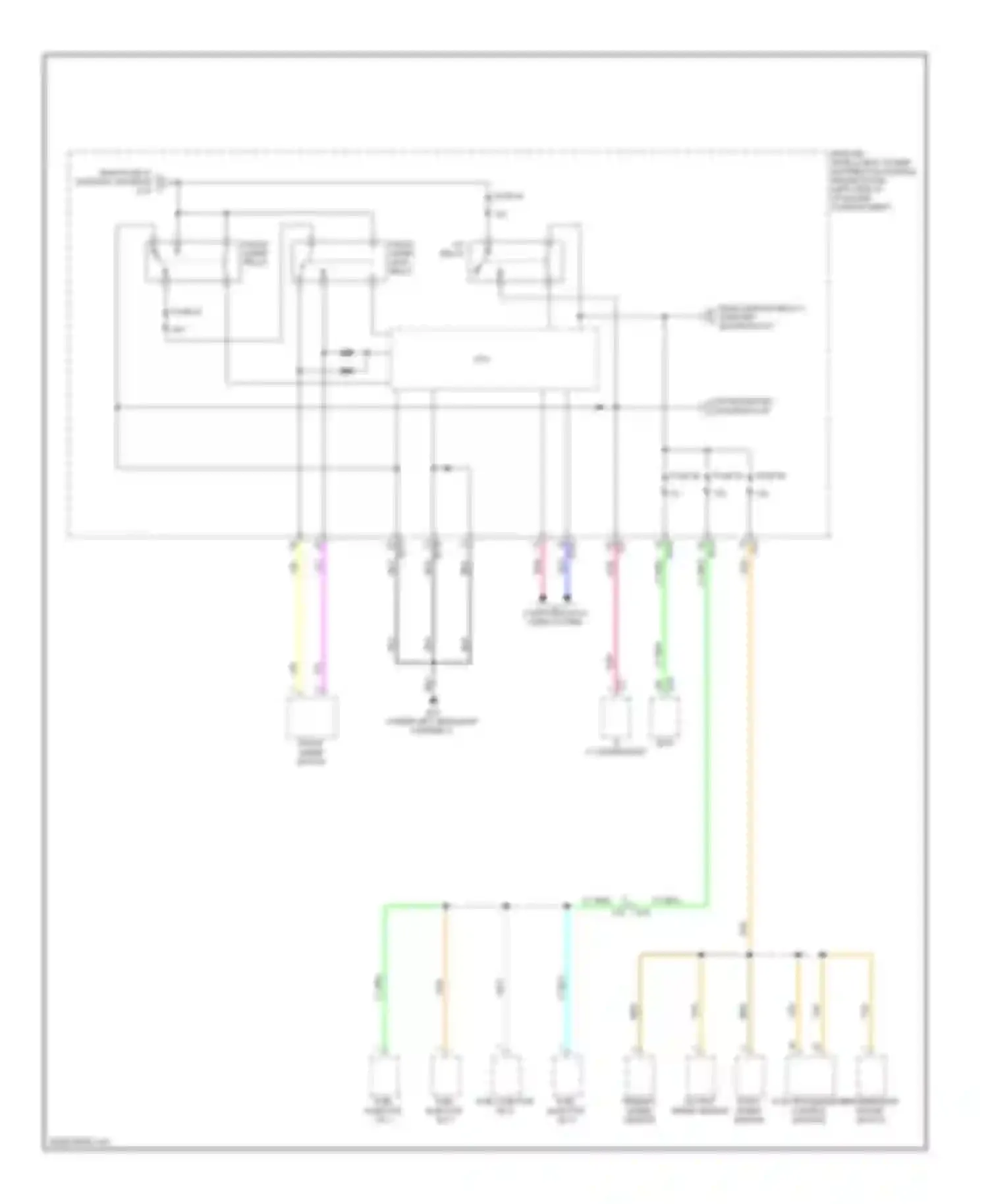 Rogue Nissan II (2013-2016): Power distribution circuit (5 of 6)