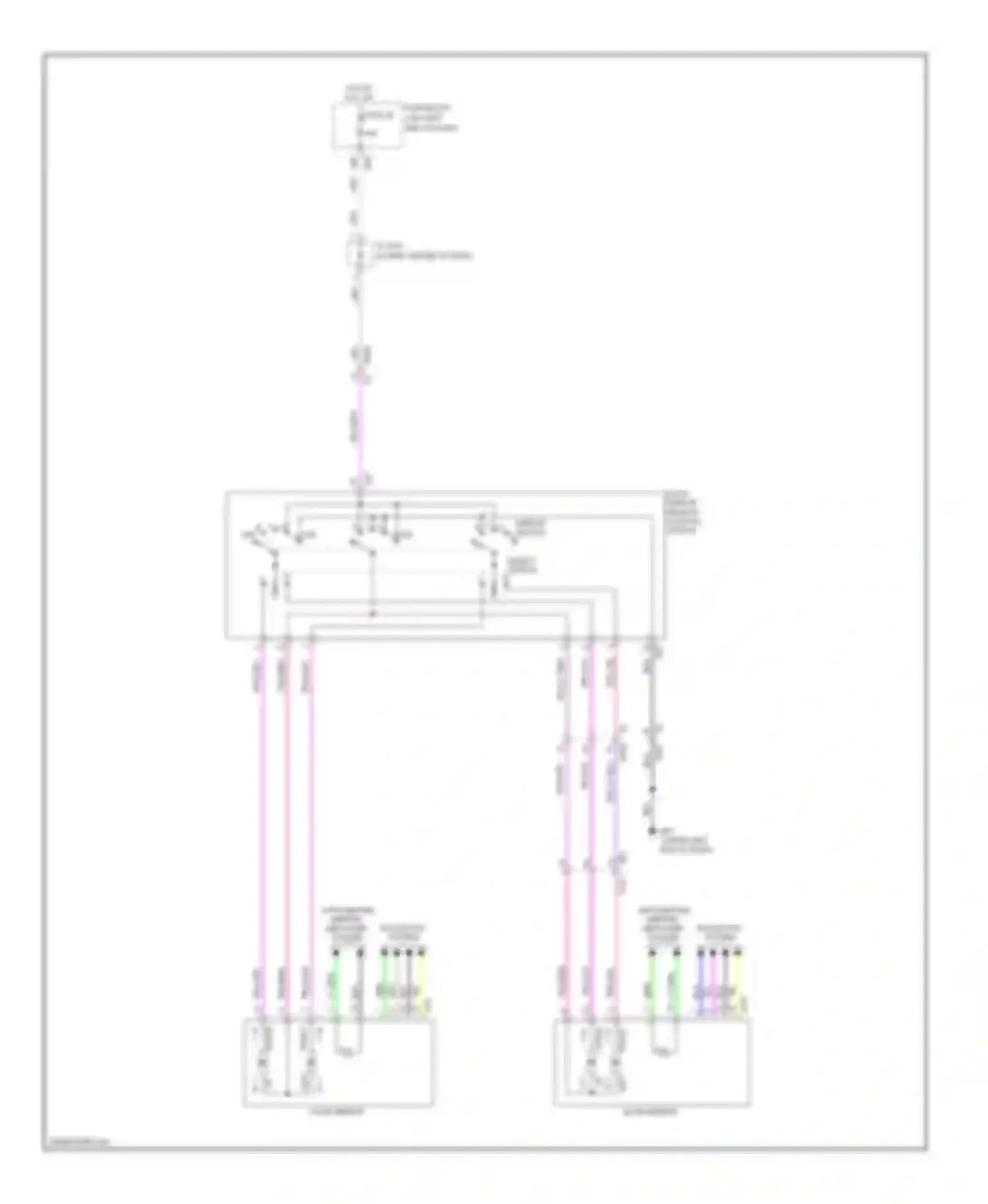 Rogue Nissan II (2013-2016): Power mirrors circuit