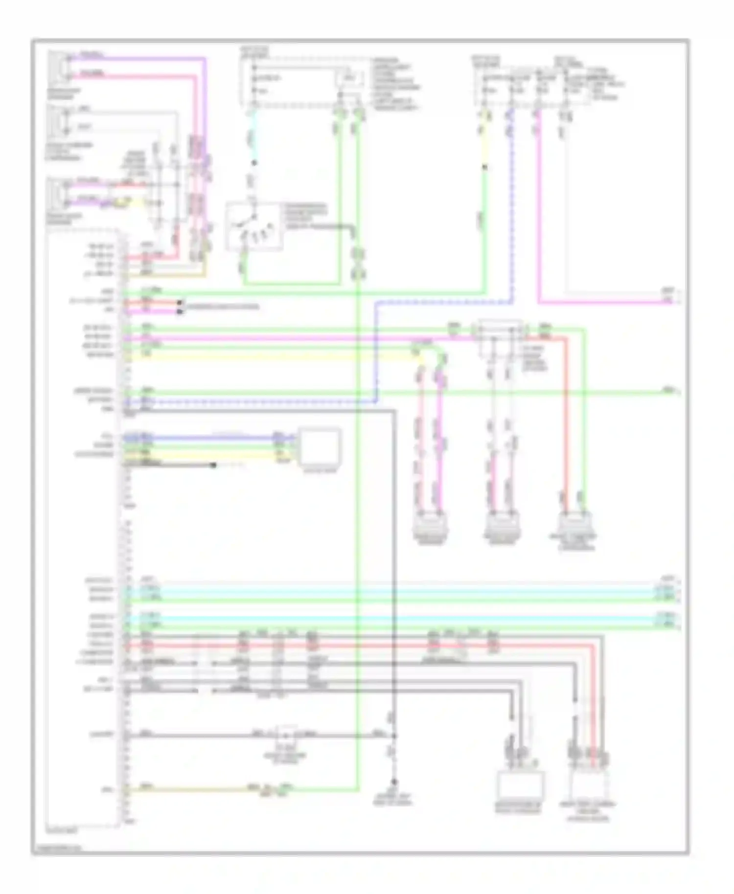 Rogue Nissan II (2013-2016): Radio circuit, base with display audio (1 of 2)