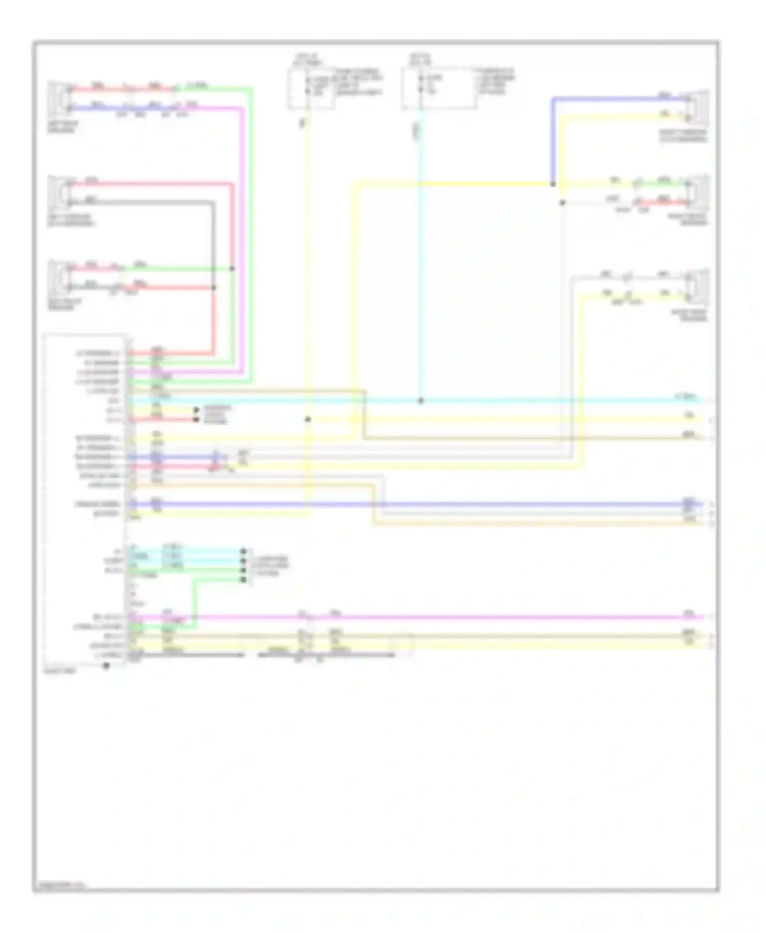Rogue Nissan II (2013-2016): Radio circuit, base without navigation (1 of 3)