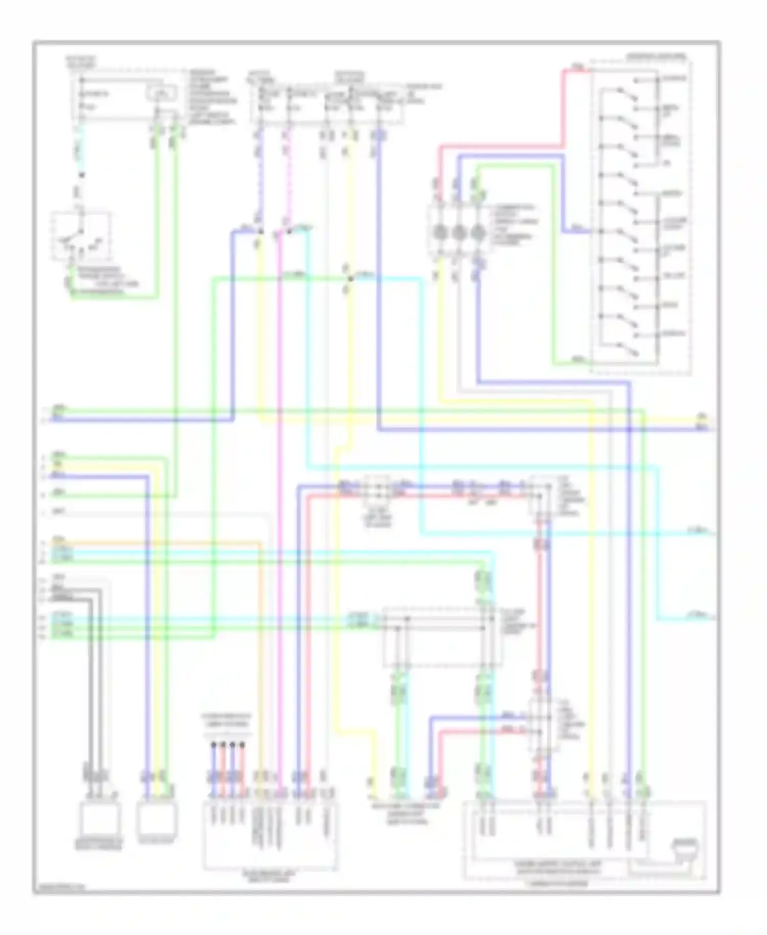 Rogue Nissan II (2013-2016): Radio circuit, bose (2 of 3)