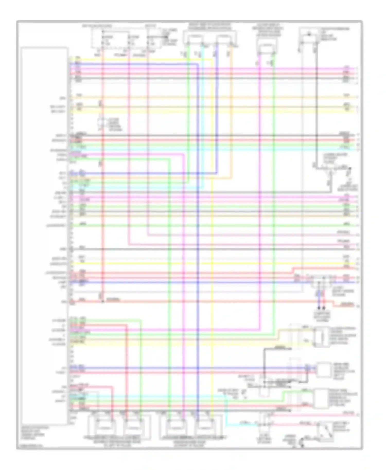 Rogue Nissan II (2013-2016): Supplemental restraints circuit (1 of 2)