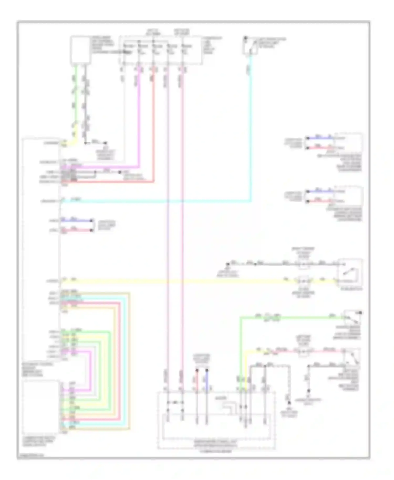 Rogue Nissan II (2013-2016): Chime circuit, with intelligent key unit