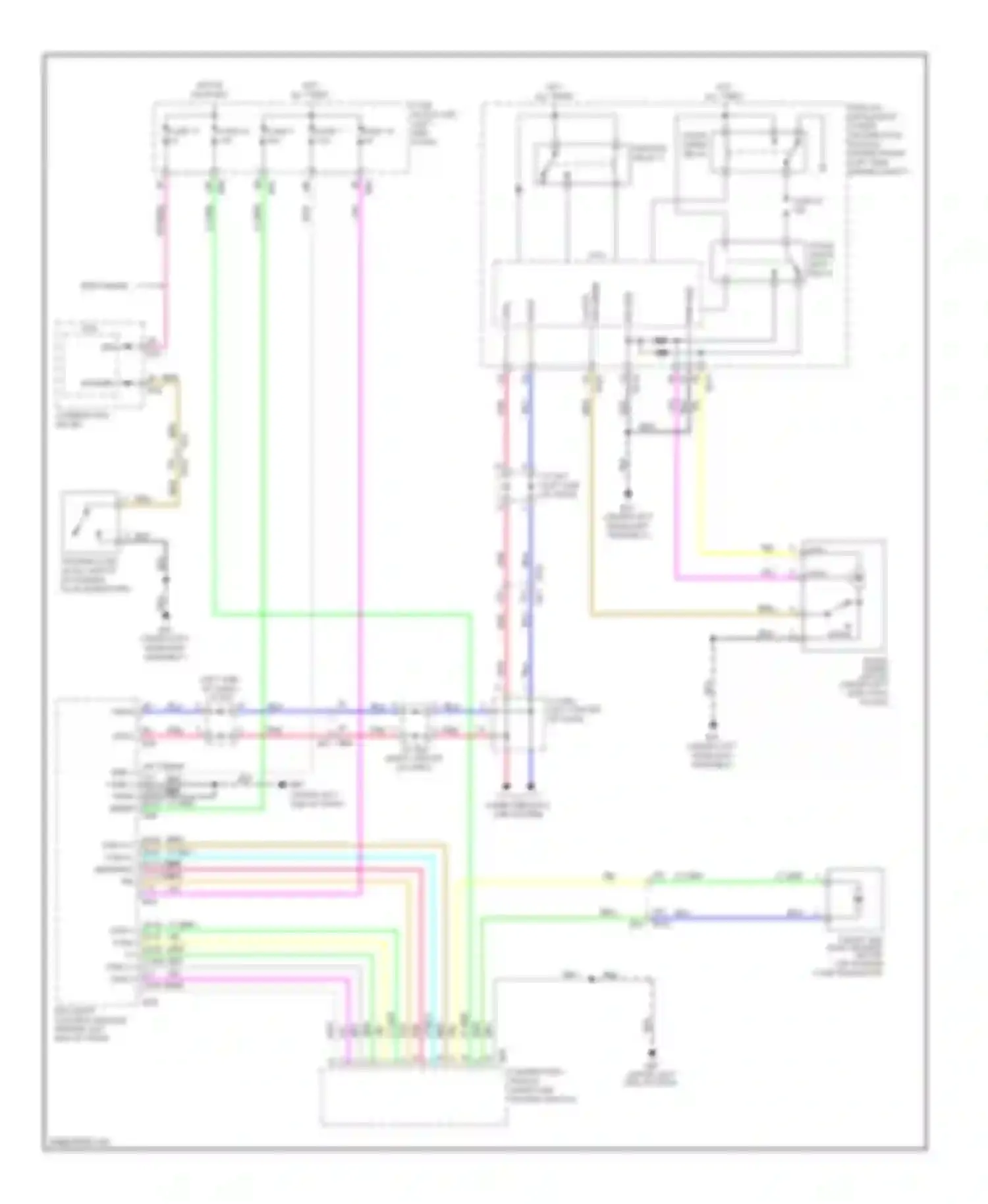 Rogue Nissan II (2013-2016): Front wiper/washer circuit