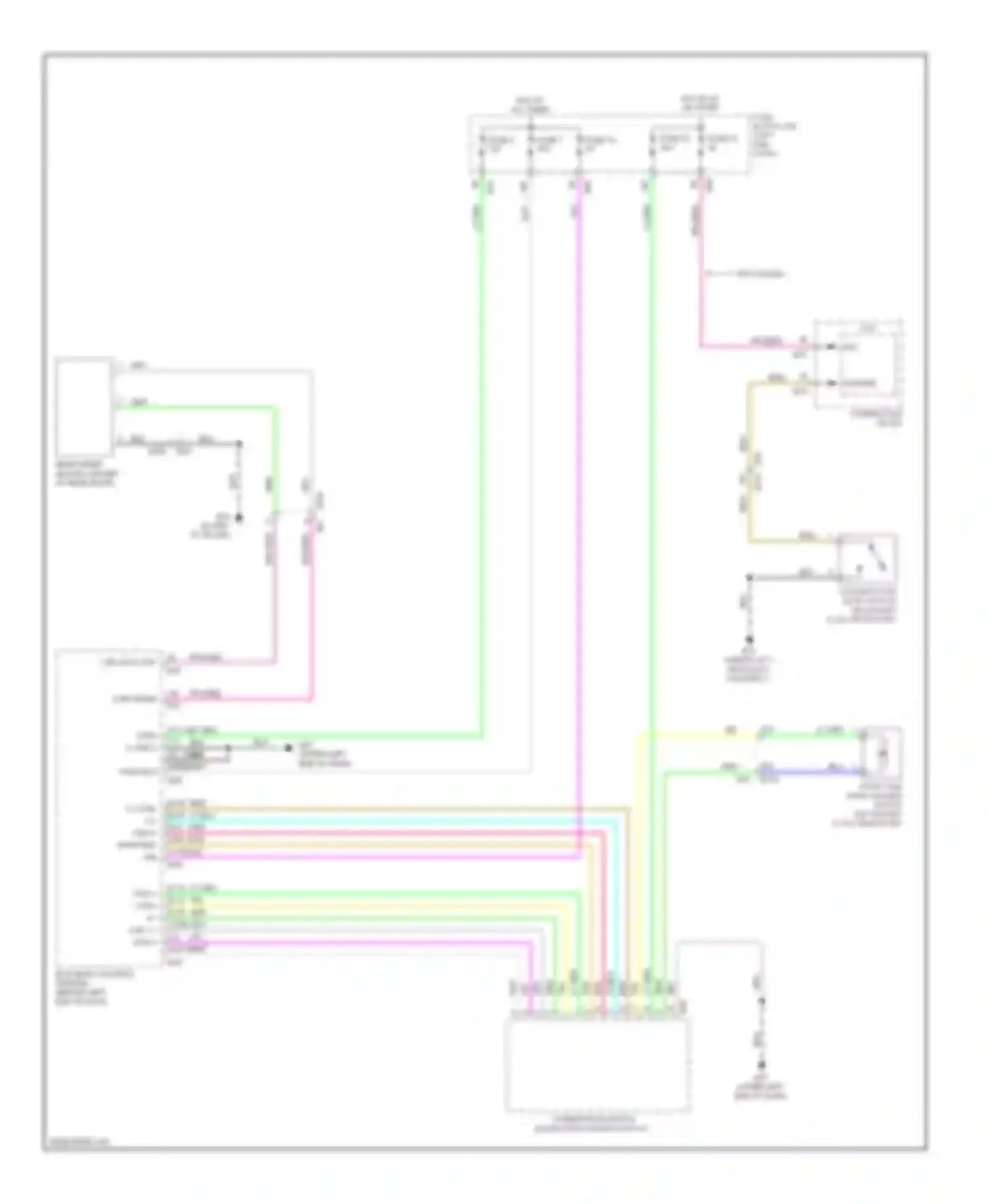 Rogue Nissan II (2013-2016): Rear wiper/washer circuit