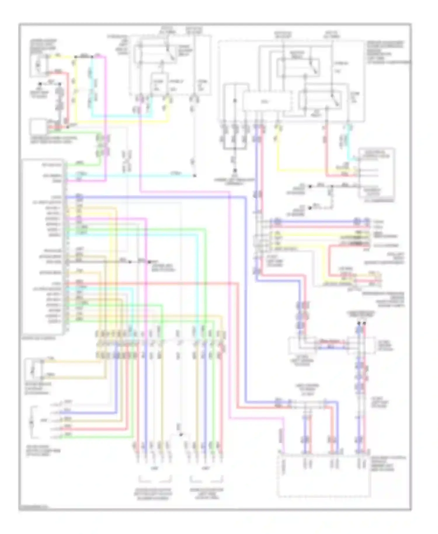 Wiring diagram a/c compressor for Nissan Rogue II (2013-2016) (1 of 3)