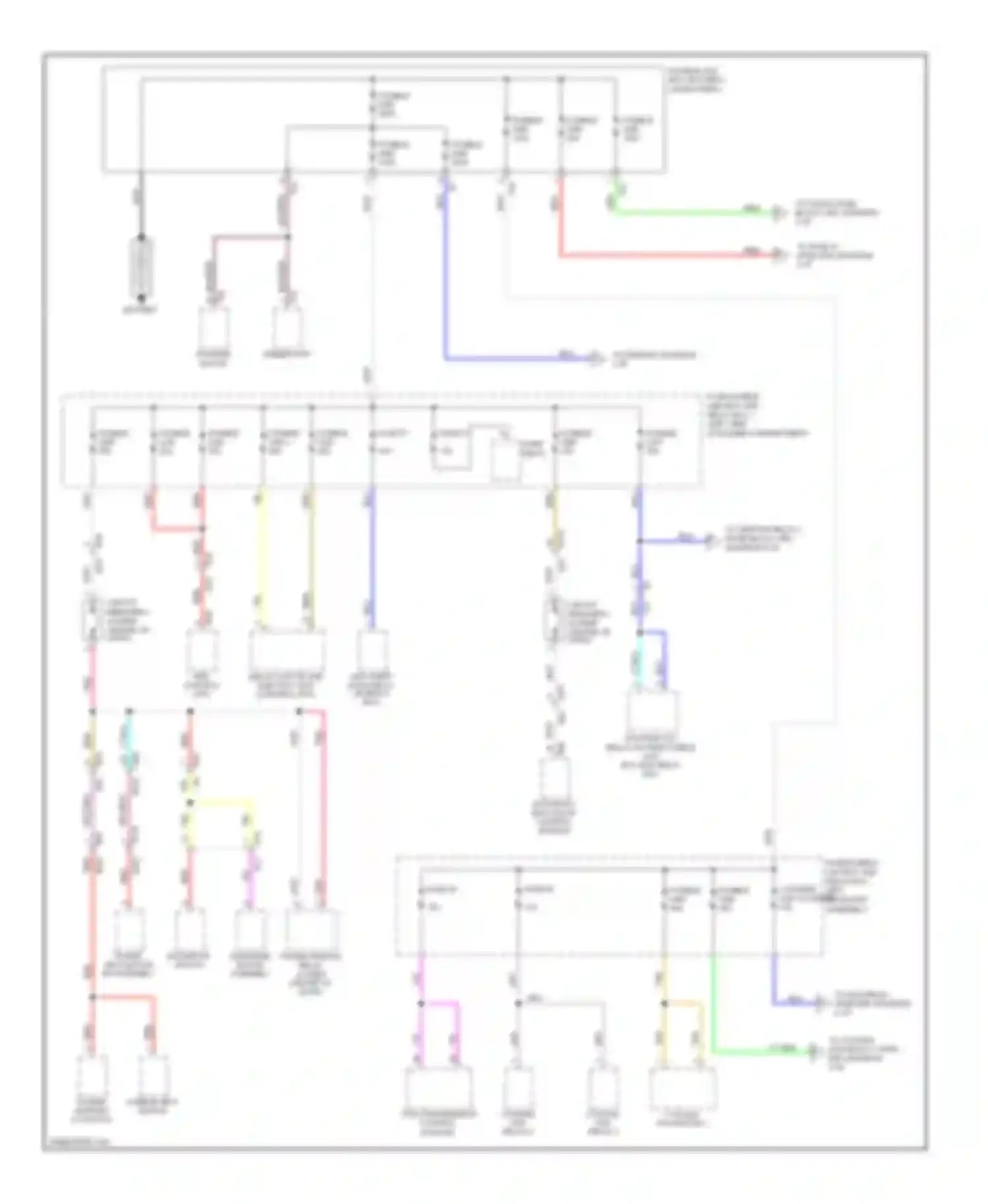 Wiring diagram automatic back door control module for Nissan Rogue II (2013-2016) (2 of 2)
