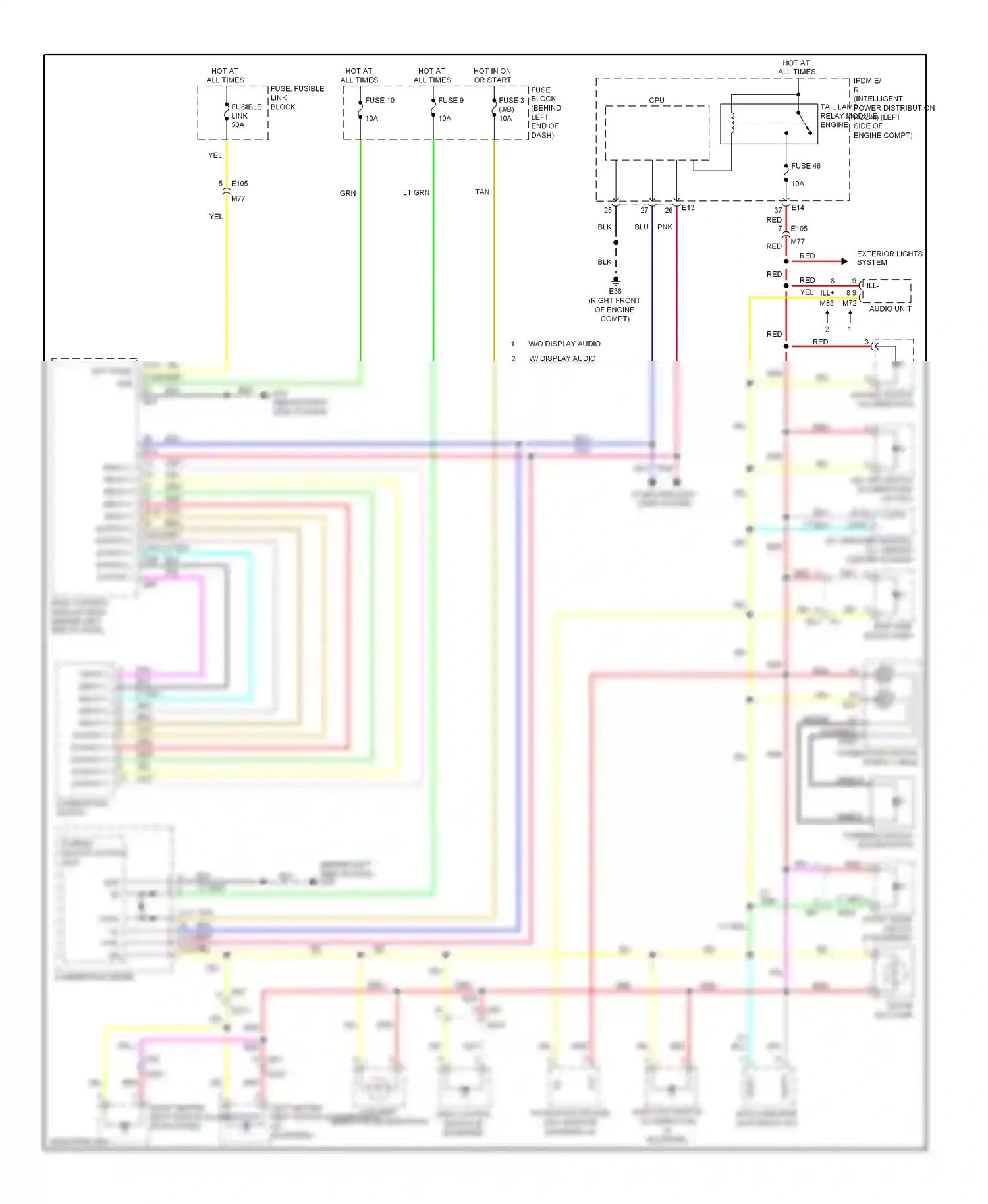 Wiring diagram blu for Nissan Rogue II (2013-2016) (93 of 117)
