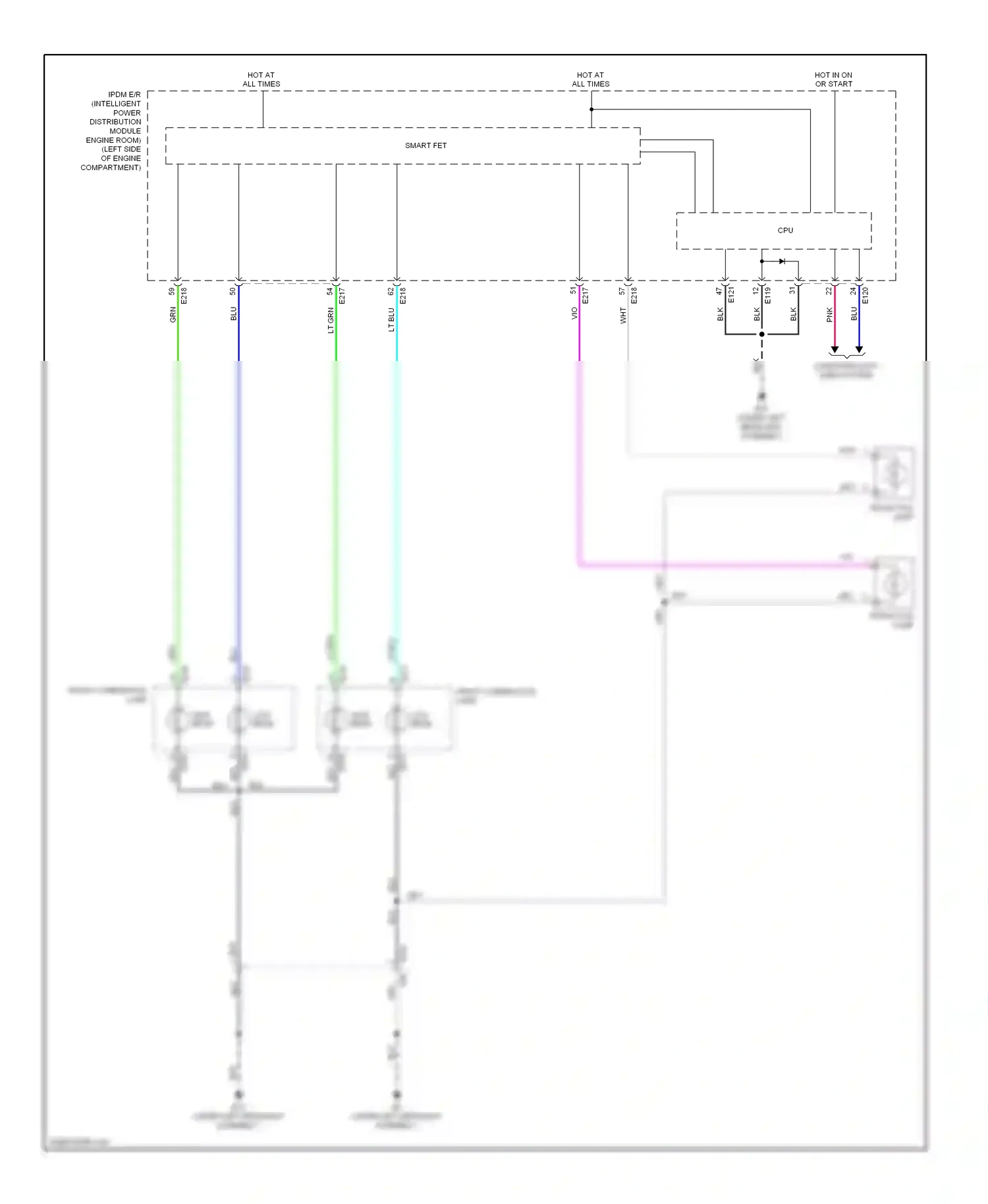 Wiring diagram blu for Nissan Rogue II (2013-2016) (25 of 117)