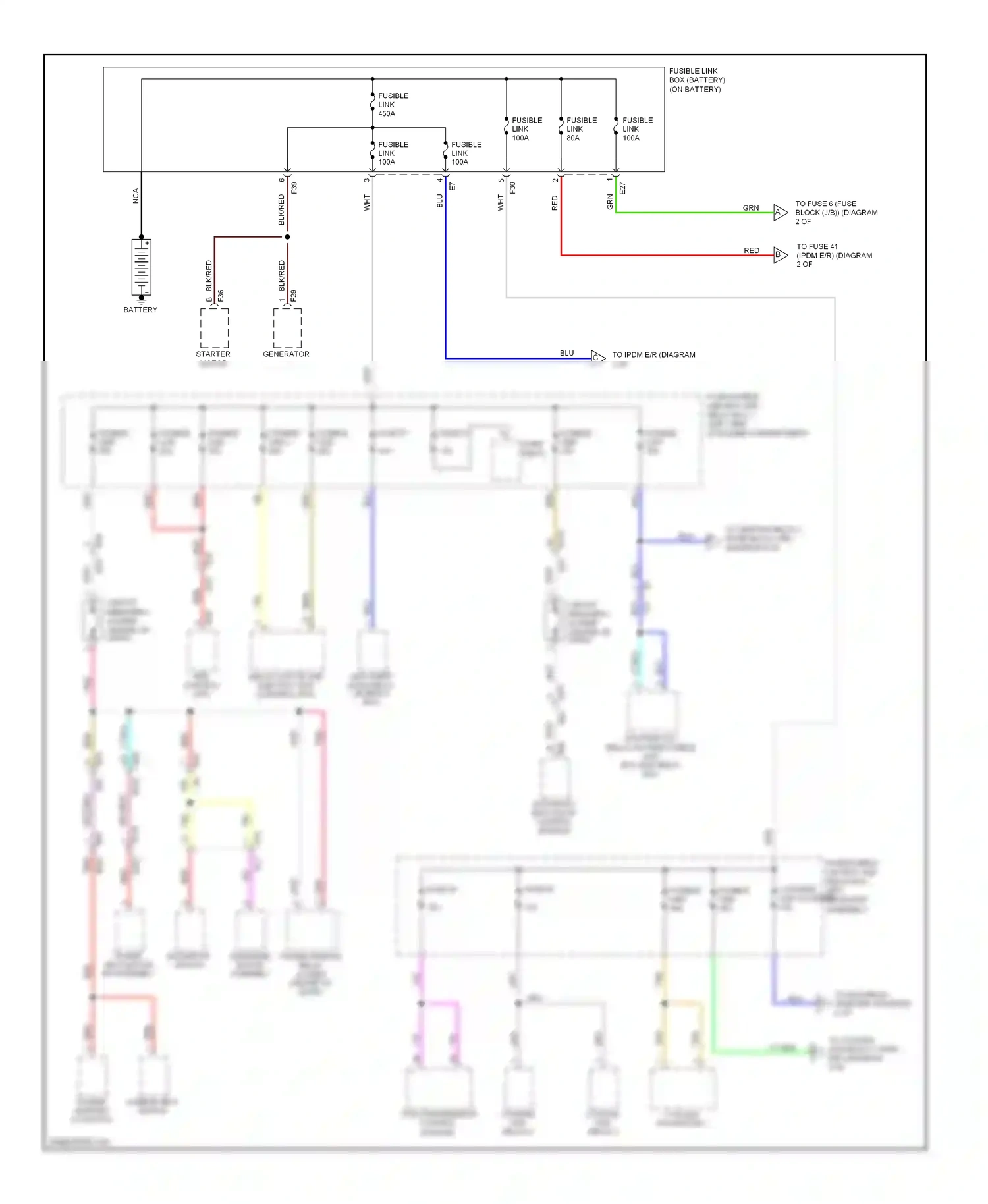 Wiring diagram blu for Nissan Rogue II (2013-2016) (42 of 117)