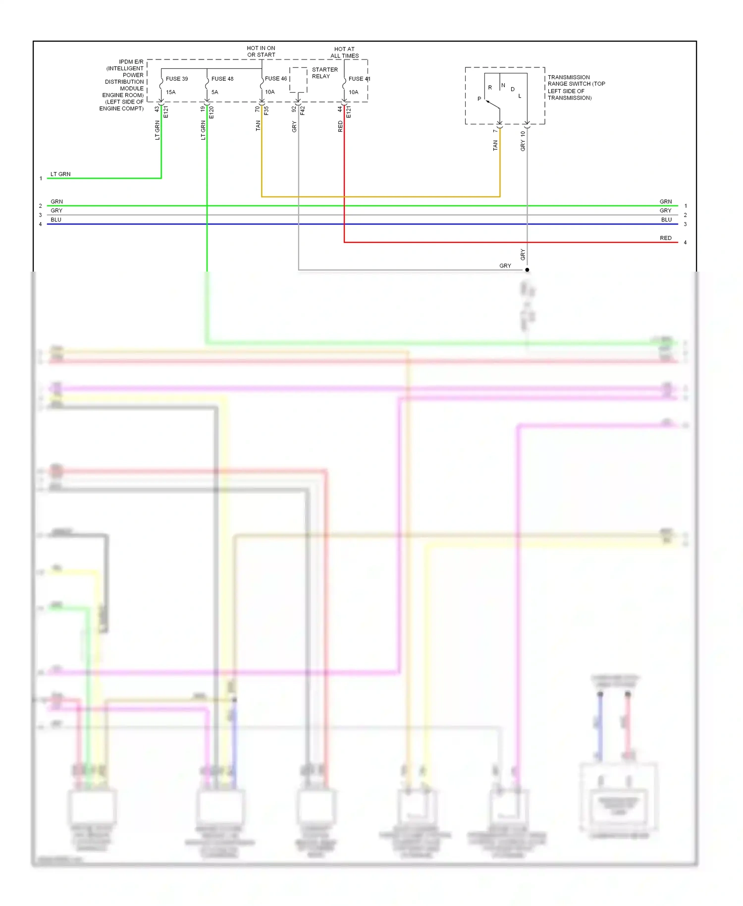 Wiring diagram blu for Nissan Rogue II (2013-2016) (20 of 117)