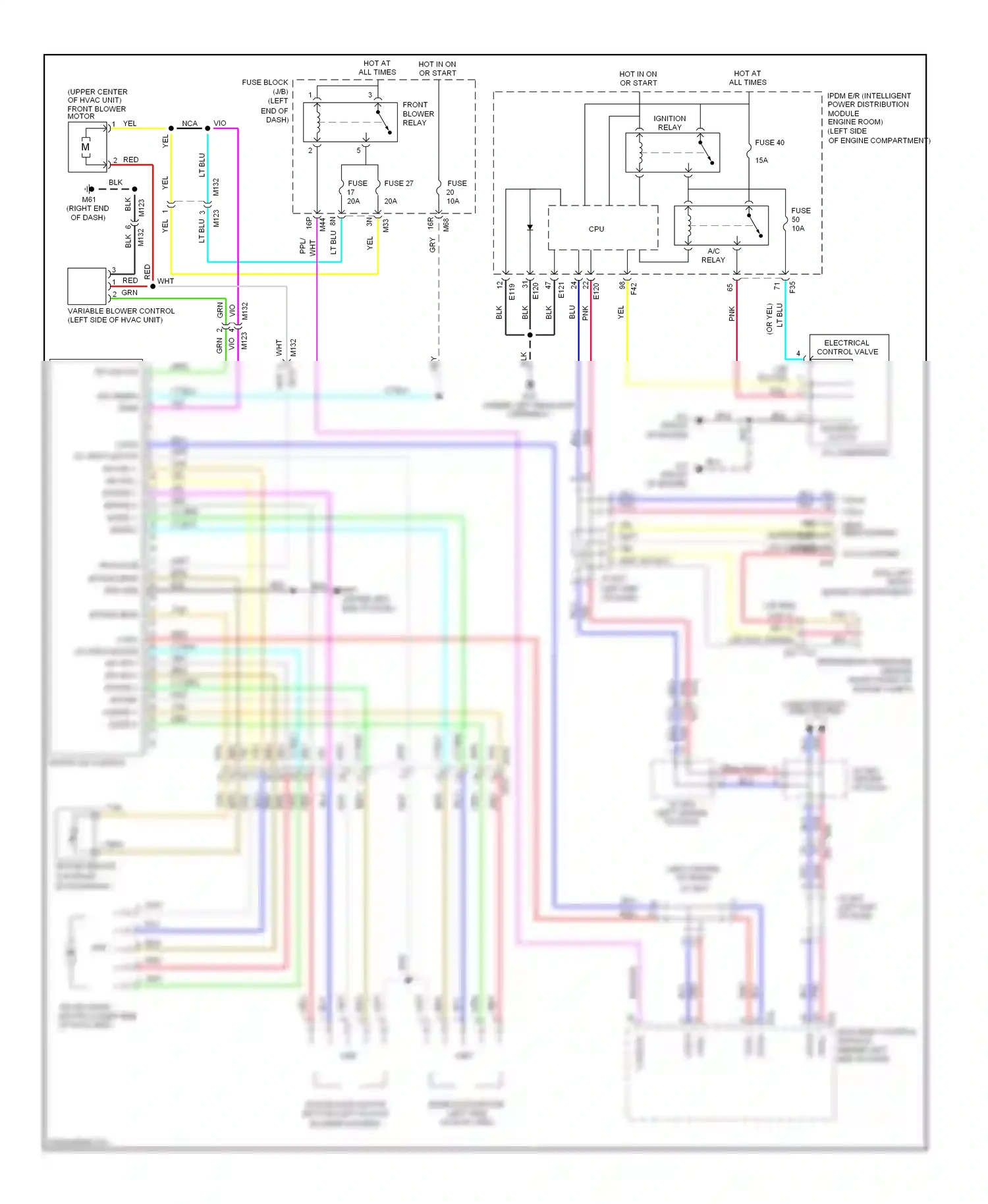 Wiring diagram blu for Nissan Rogue II (2013-2016) (3 of 117)