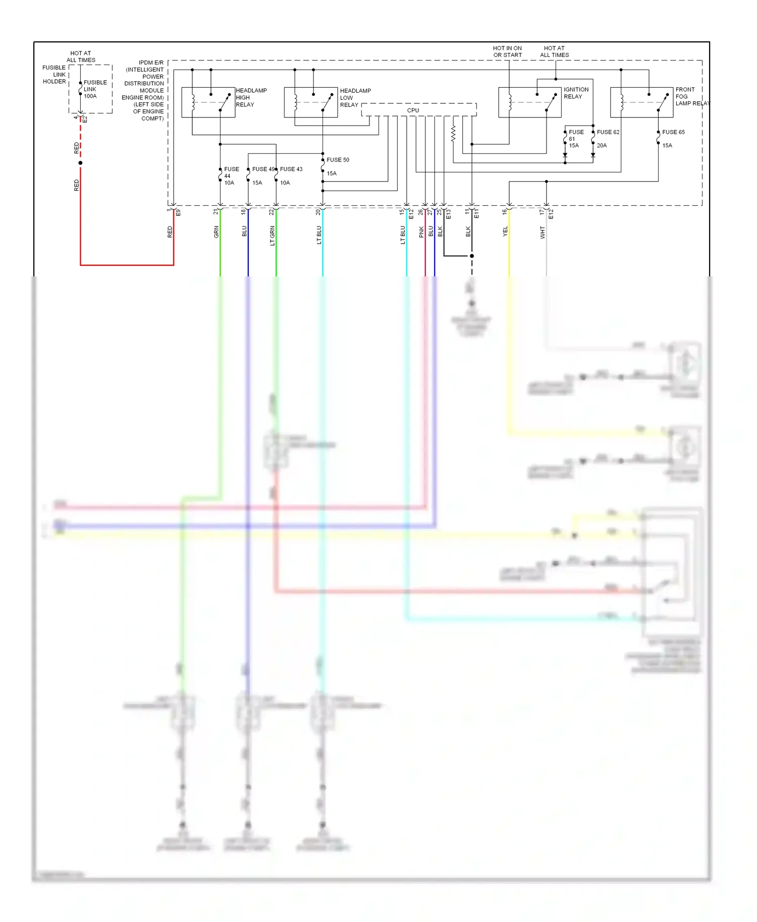Wiring diagram blu for Nissan Rogue II (2013-2016) (86 of 117)