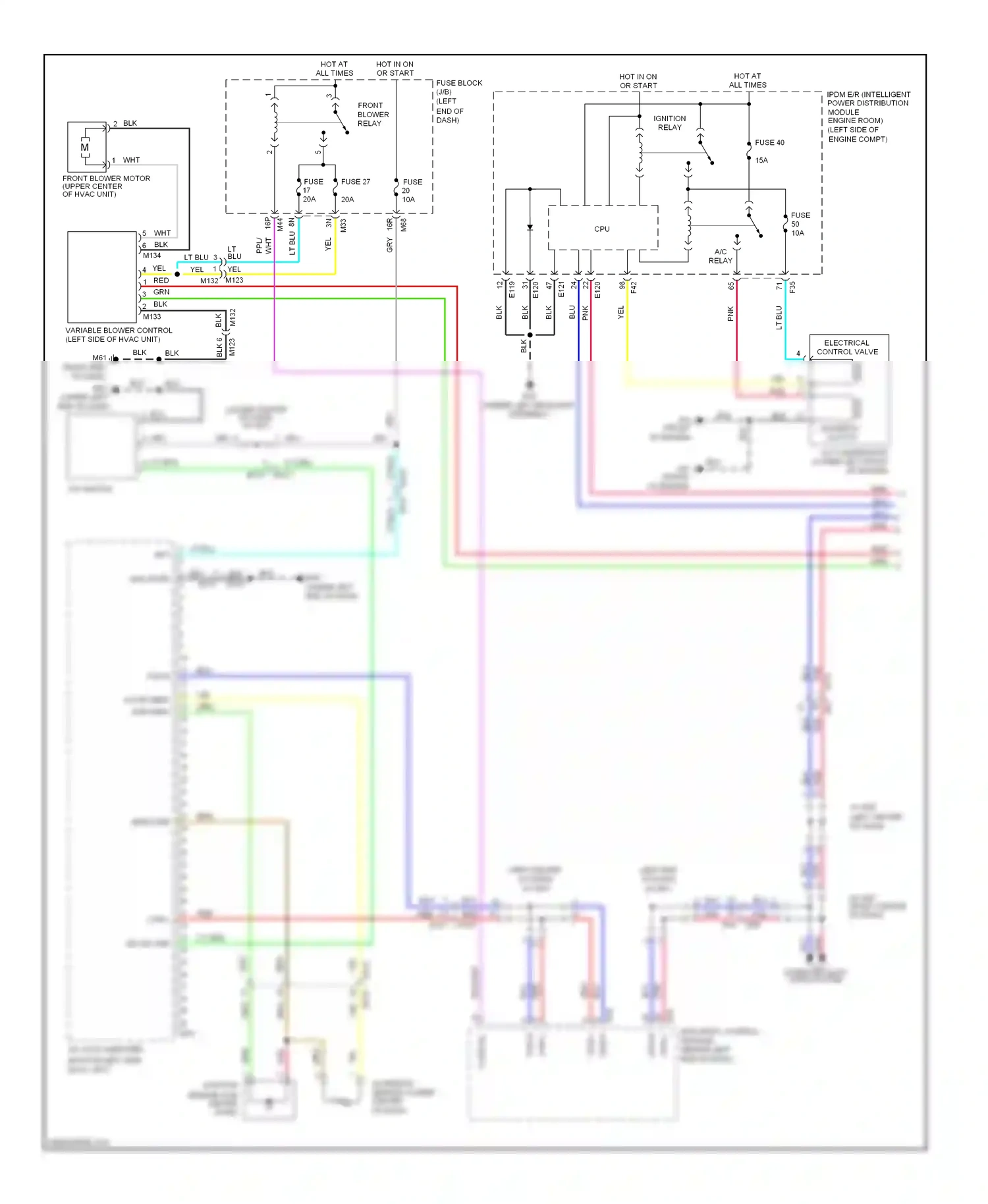 Wiring diagram blu for Nissan Rogue II (2013-2016) (1 of 117)