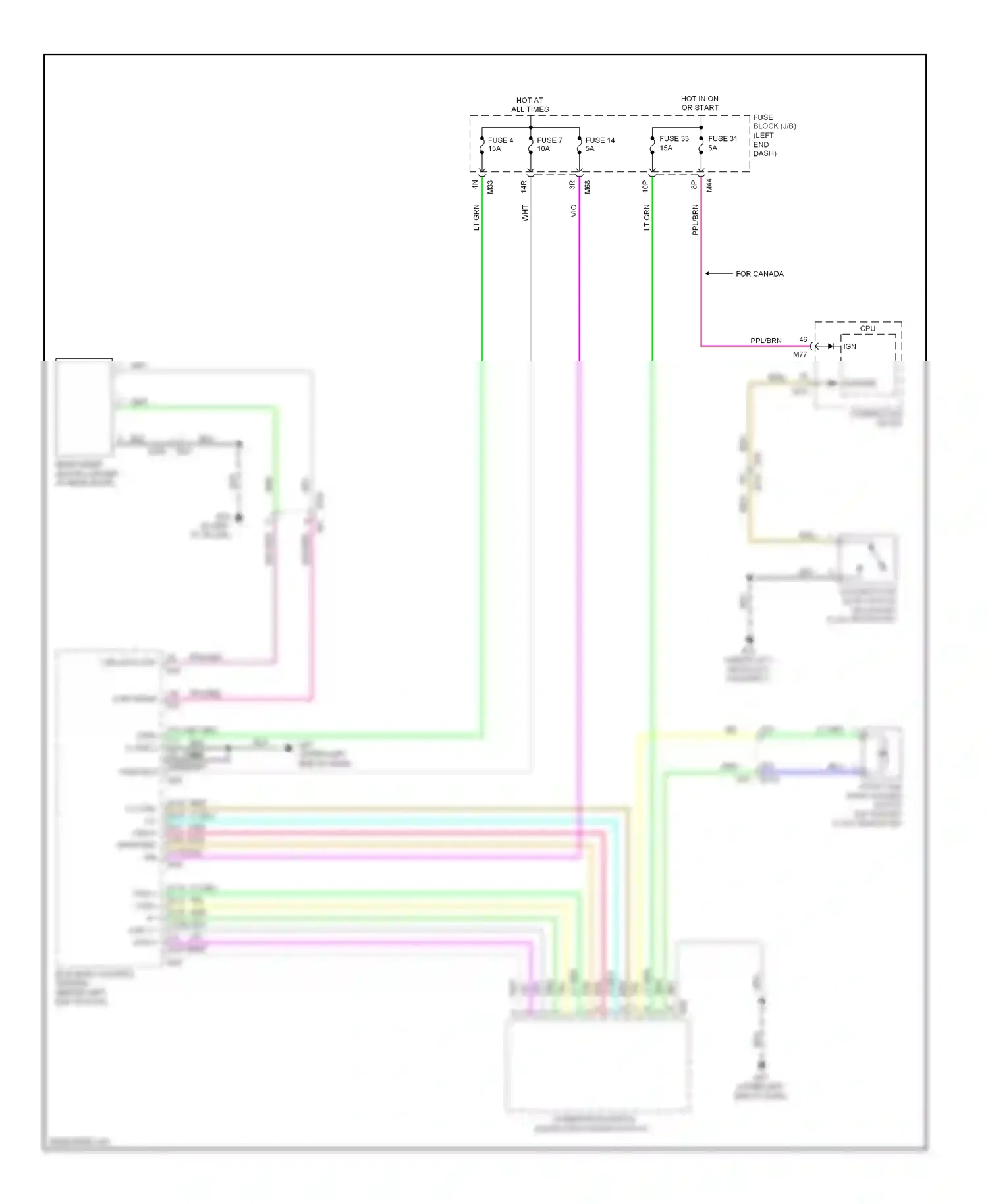 Wiring diagram blu for Nissan Rogue II (2013-2016) (79 of 117)