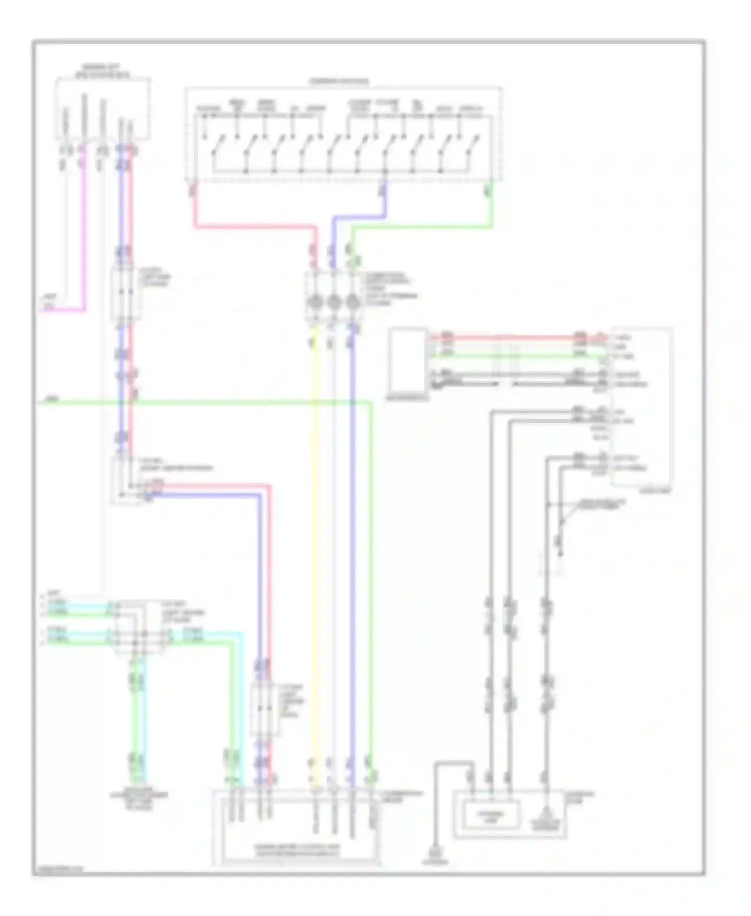 Wiring diagram combination meter for Nissan Rogue II (2013-2016) (27 of 43)
